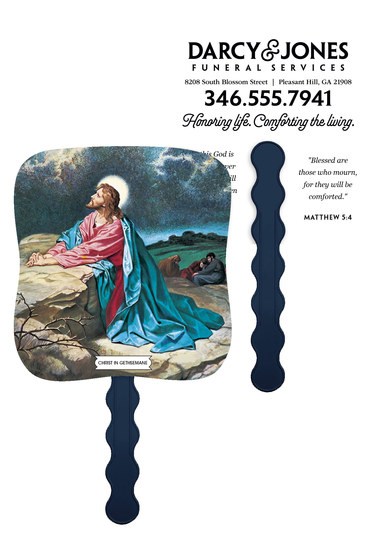 Skinner & Kennedy™ Christ In Gethsemane - Pictorial Fan 2 Skinner & Kennedy™ Christ In Gethsemane - Pictorial Fan 2