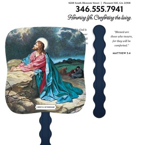 Skinner & Kennedy™ Christ In Gethsemane - Pictorial Fan 2 Skinner & Kennedy™ Christ In Gethsemane - Pictorial Fan 2