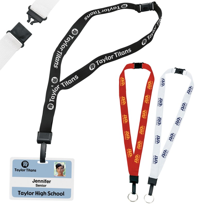 3/4" Breakaway Lanyard with Key Ring 2 3/4" Breakaway Lanyard with Key Ring 2