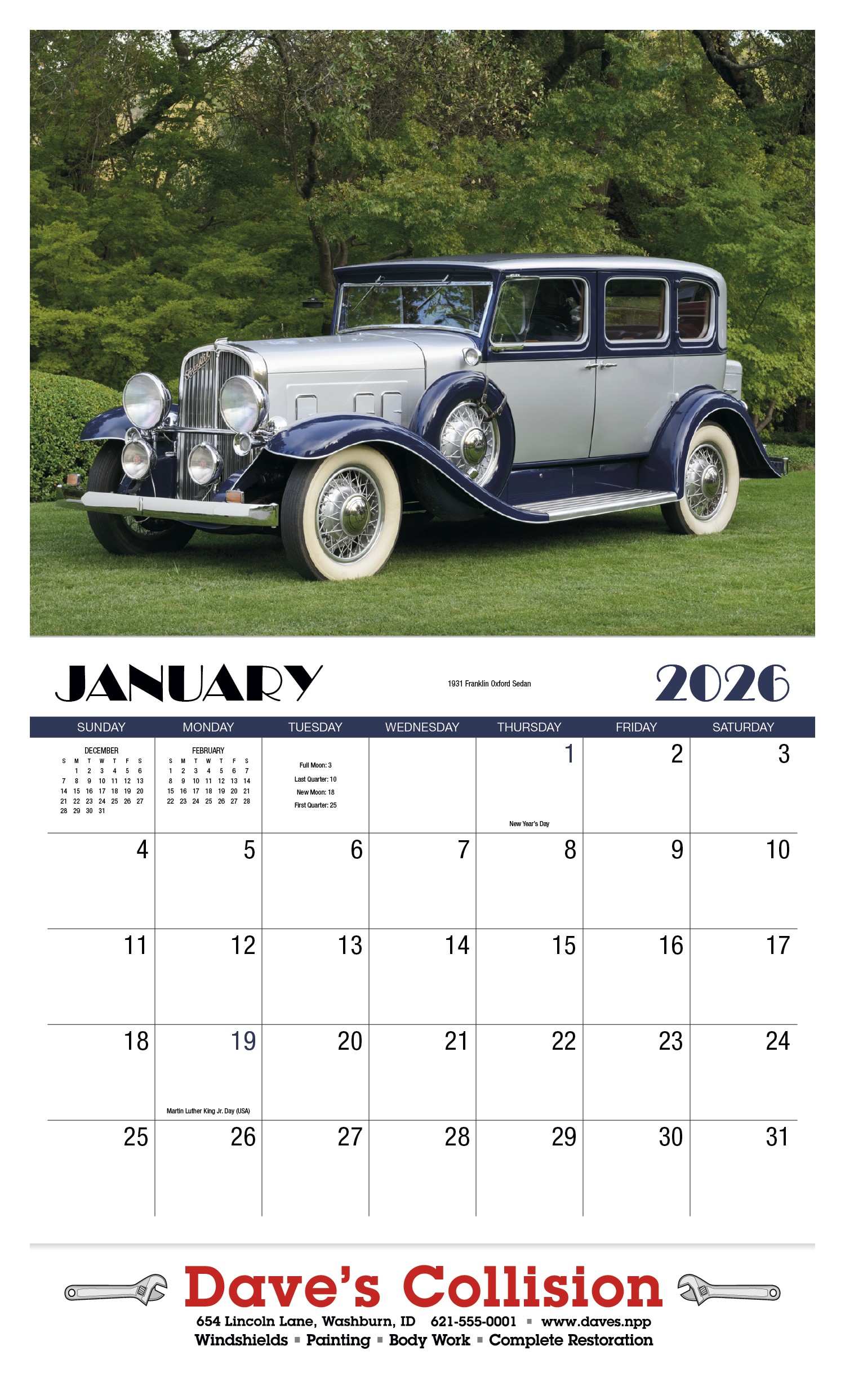 HotLine® Products Classics Appointment Calendar - Stapled 2