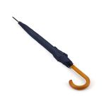 Shed Rain™ 48" Wood-Handled Auto-Open Stick Umbrella - 14012A navy closed image Shed Rain™ 48" Wood-Handled Auto-Open Stick Umbrella - 14012A navy closed image