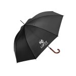 Shed Rain™ 48" Wood-Handled Auto-Open Stick Umbrella - 14012A black open image Shed Rain™ 48" Wood-Handled Auto-Open Stick Umbrella - 14012A black open image