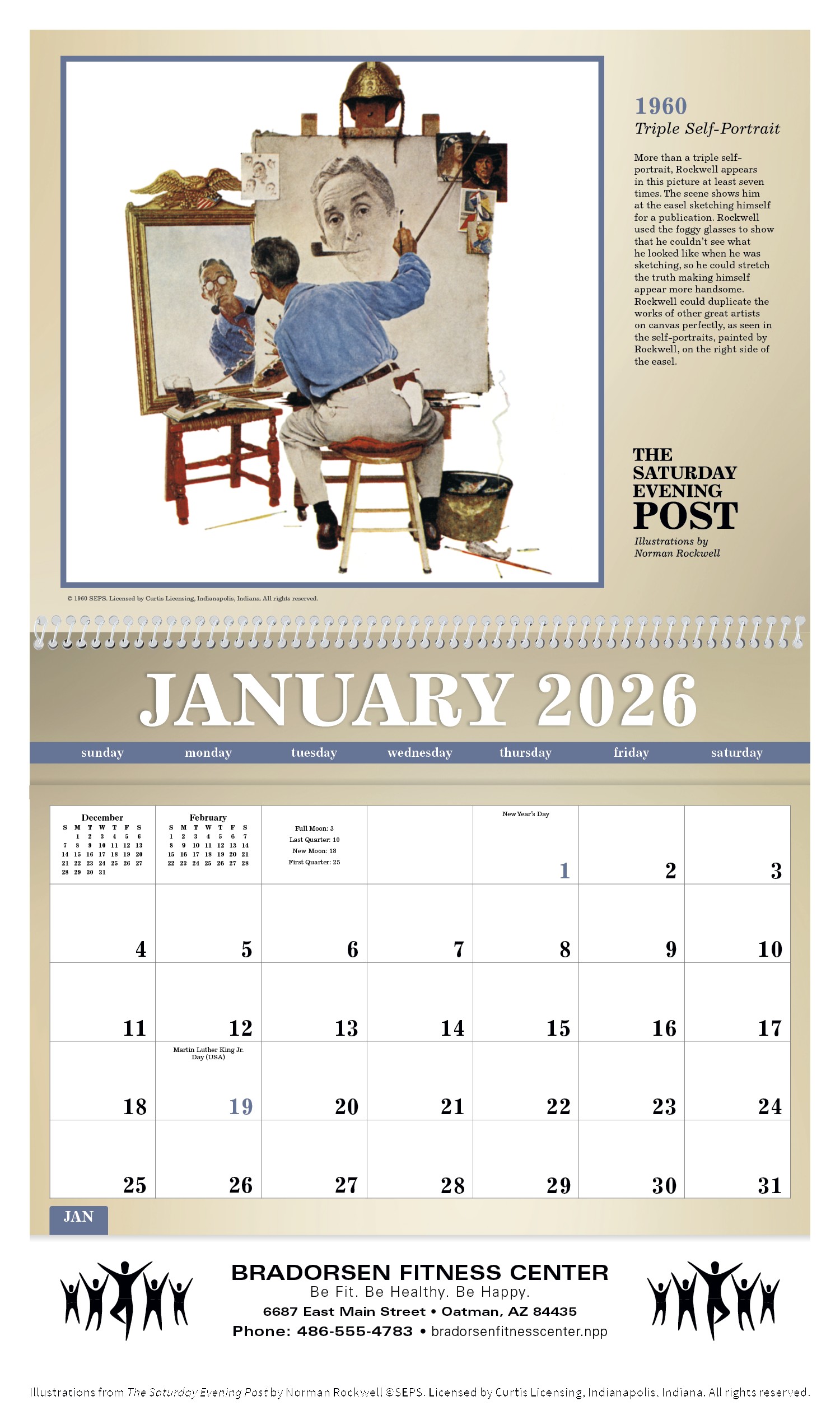 Triumph® Calendars The Saturday Evening Post Deluxe Pocket Calendar 2