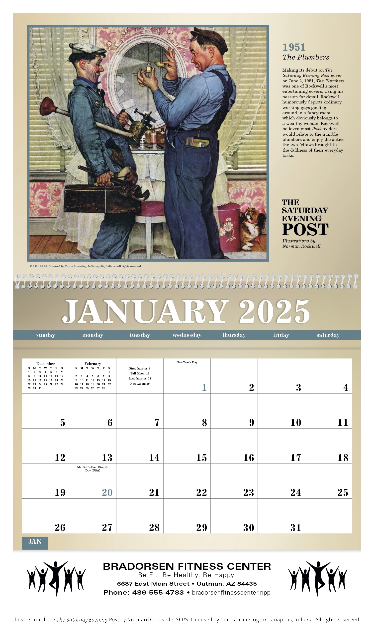 Triumph® Calendars The Saturday Evening Post Deluxe Pocket Calendar 2