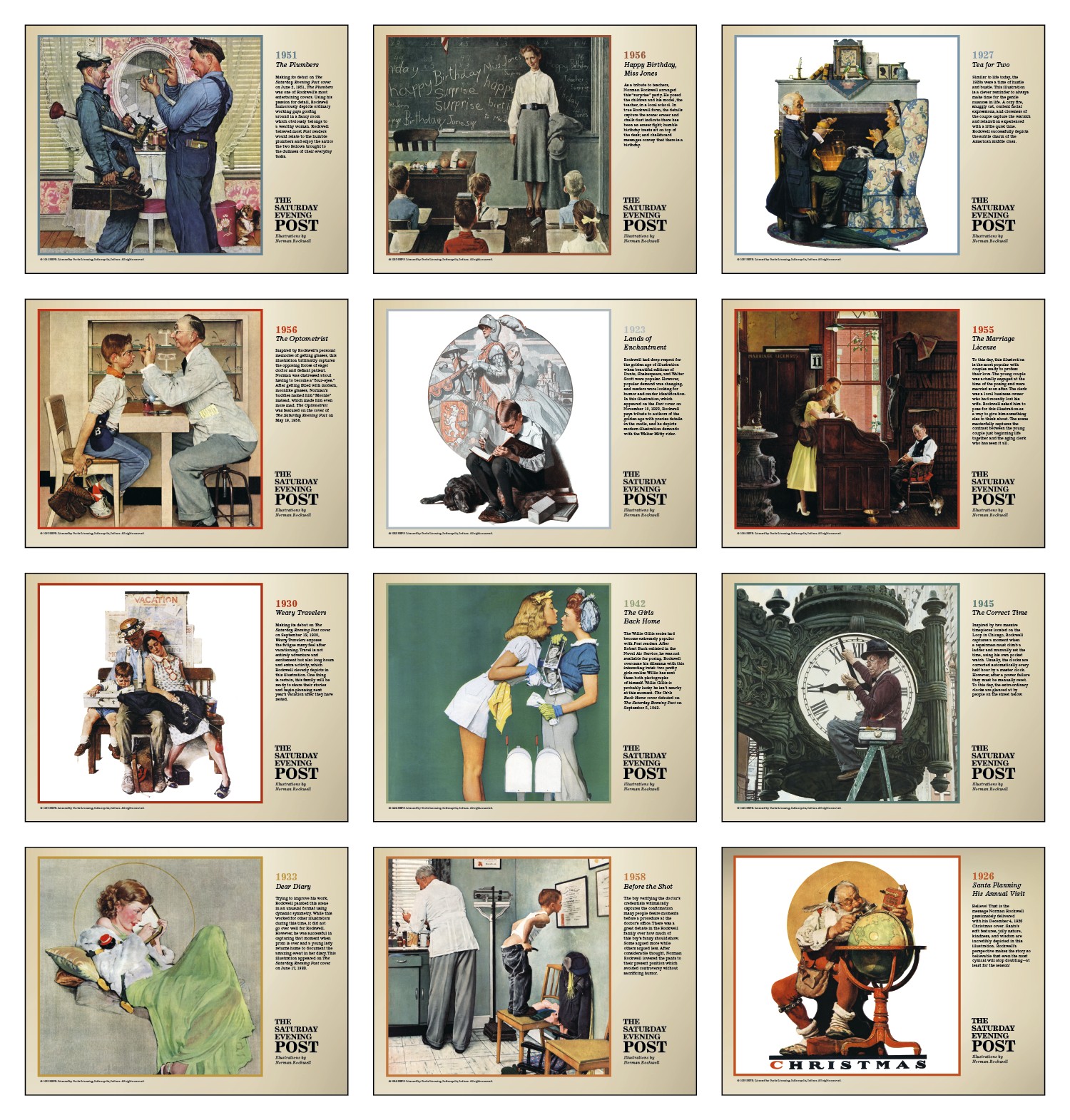 Triumph® Calendars The Saturday Evening Post Deluxe Pocket Calendar 2
