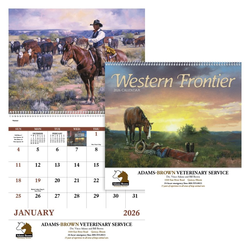 Good Value™ Western Frontier - Spiral Calendar 2 Good Value™ Western Frontier - Spiral Calendar 2