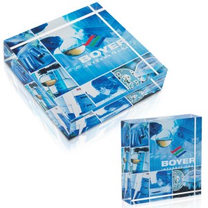 JAFFA® Square Acrylic Paperweight 2 JAFFA® Square Acrylic Paperweight 2