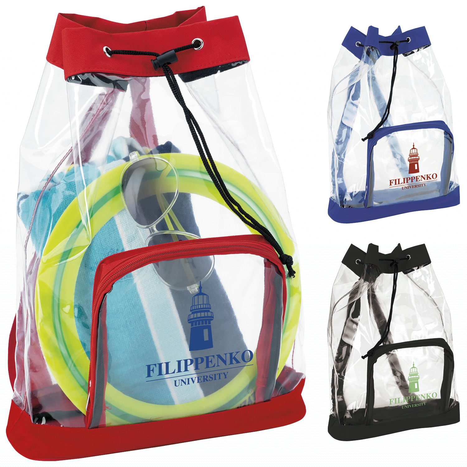 Good Value™ Clear Cinch Backpack 2