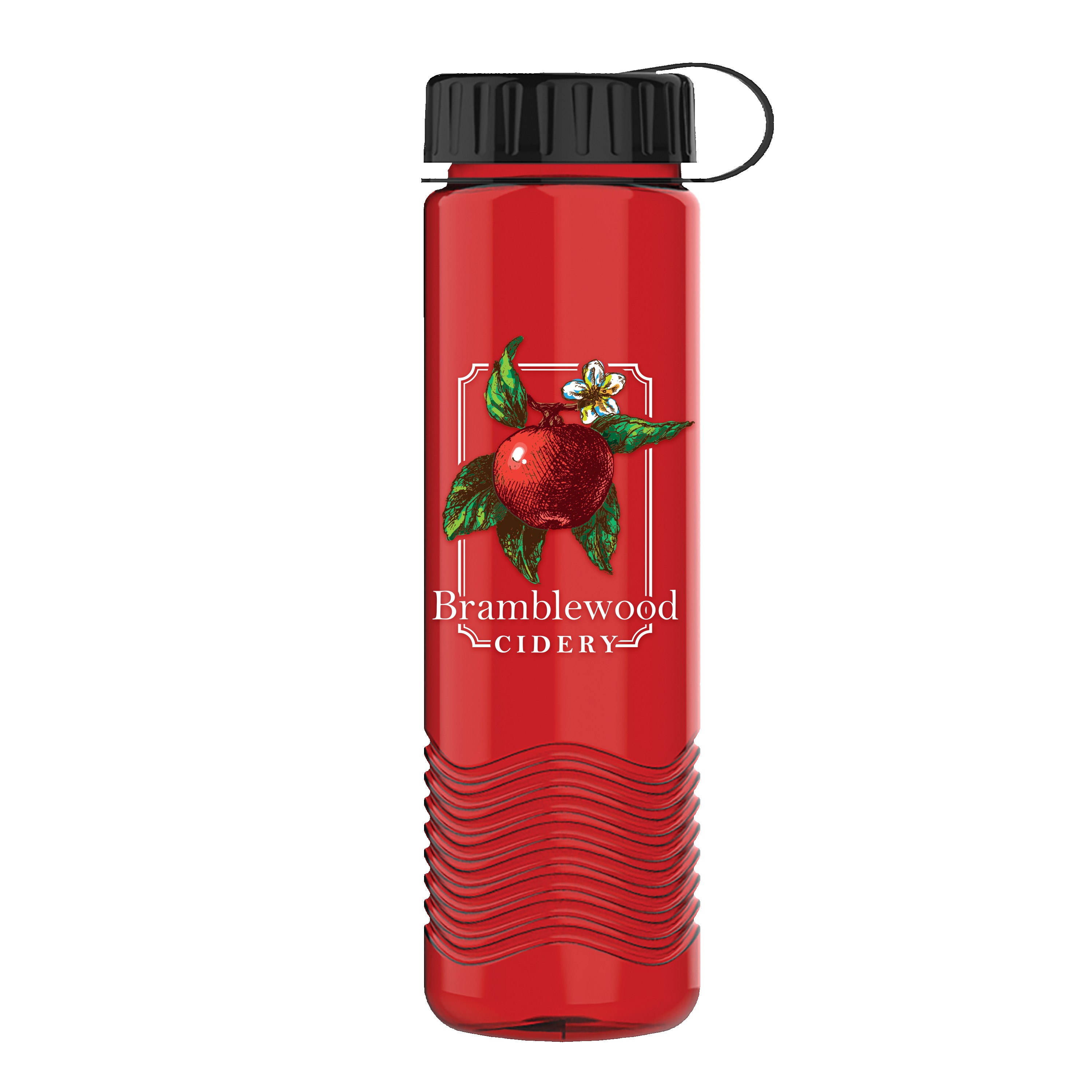 Garyline® Wave Tritan® Bottle with Tethered Lid - 24 oz. 2