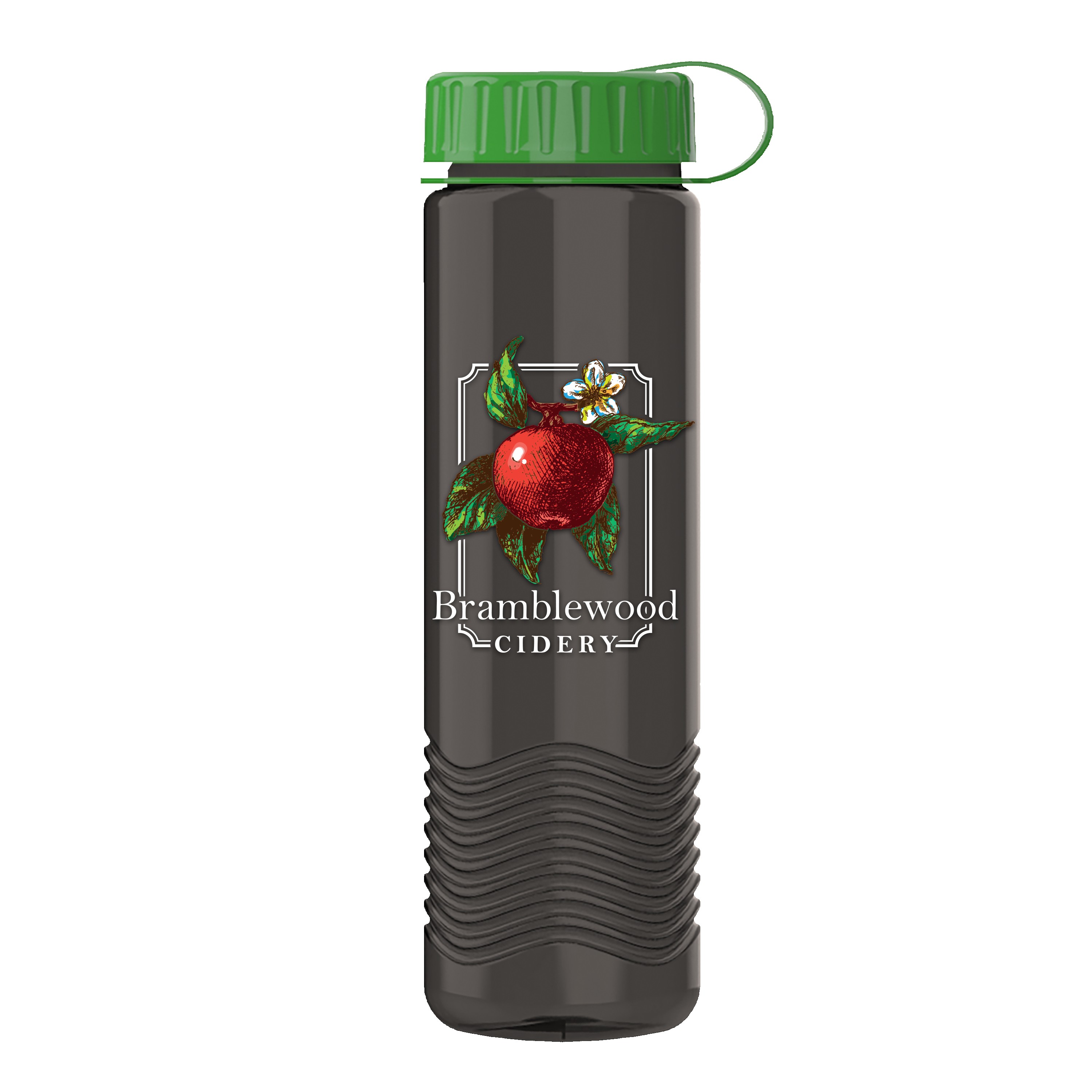 Garyline® Wave Tritan® Bottle with Tethered Lid - 24 oz. 2