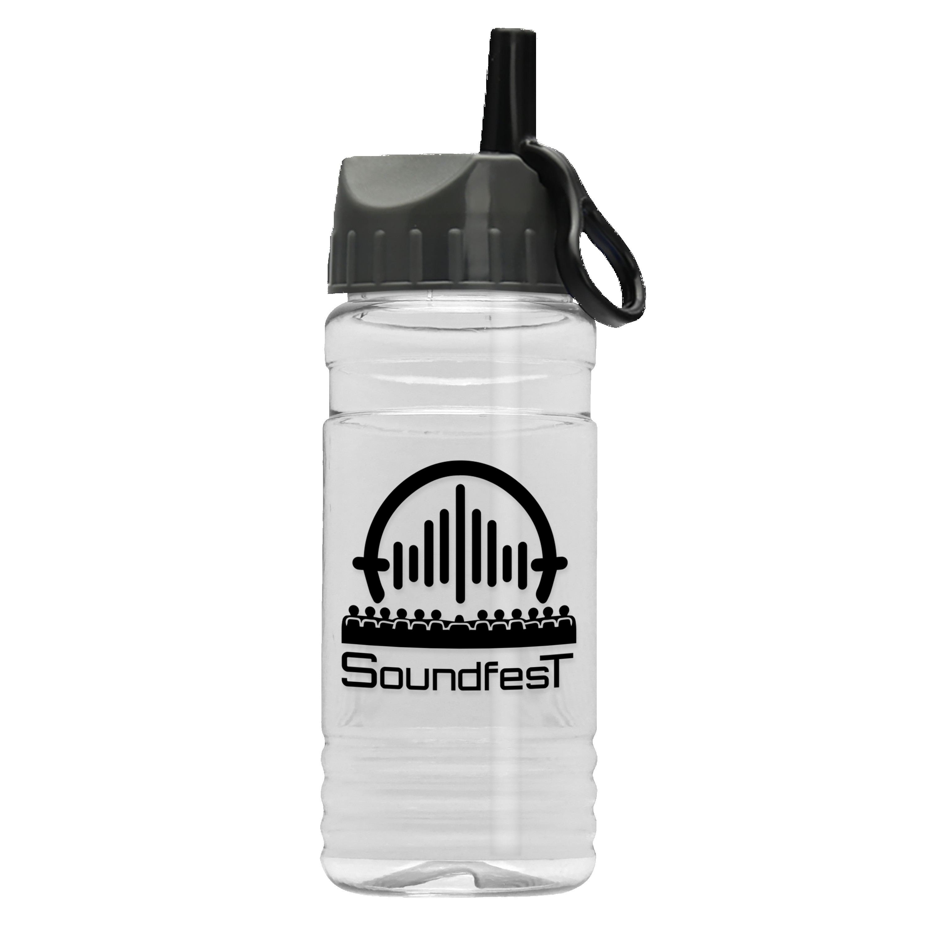 Garyline® Groove Tritan® Bottle with Ring-Straw Lid - 20 oz. 2