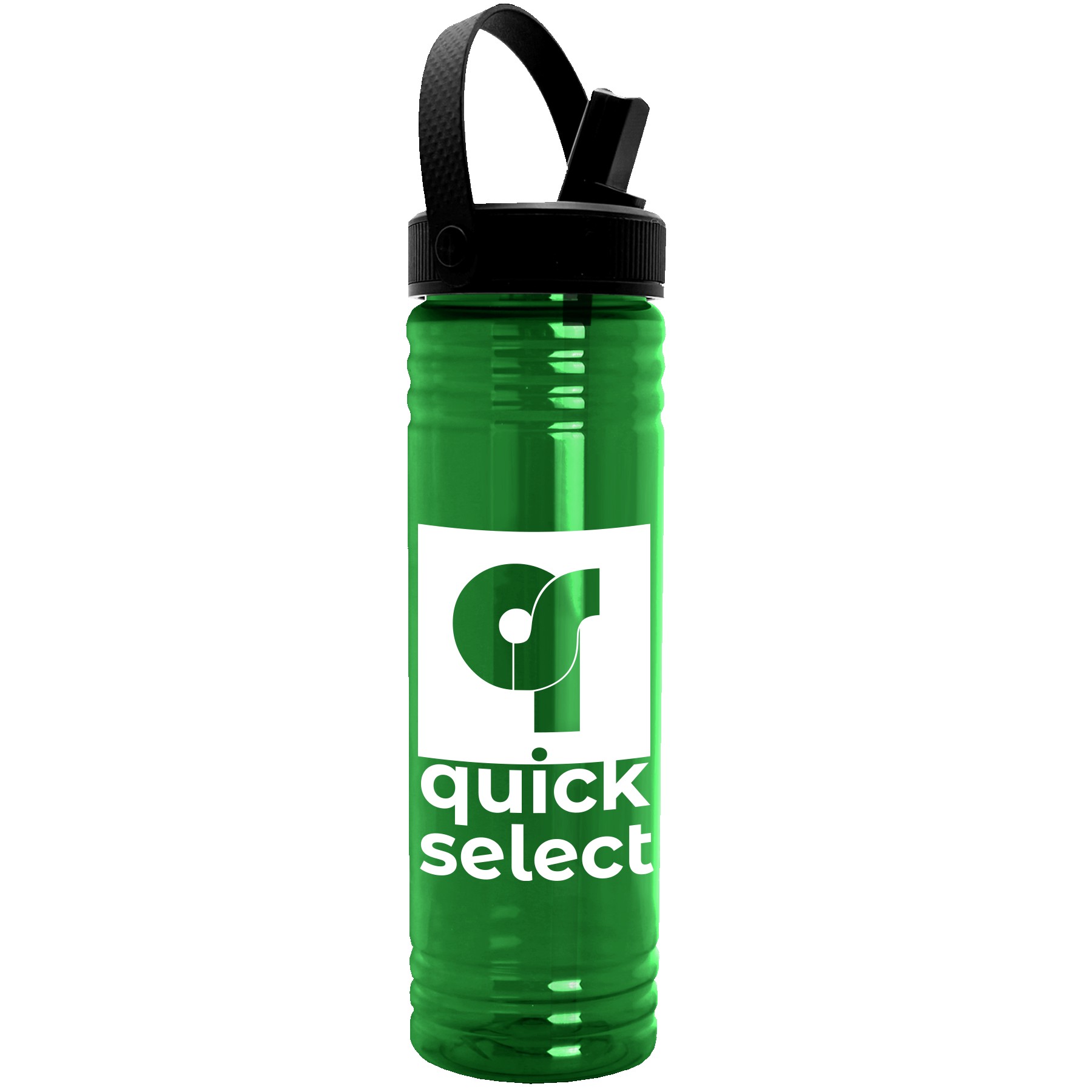 Garyline® Slim Fit Bottle with Flip-Straw, Swivel-Handle Lid - 24 oz. 2