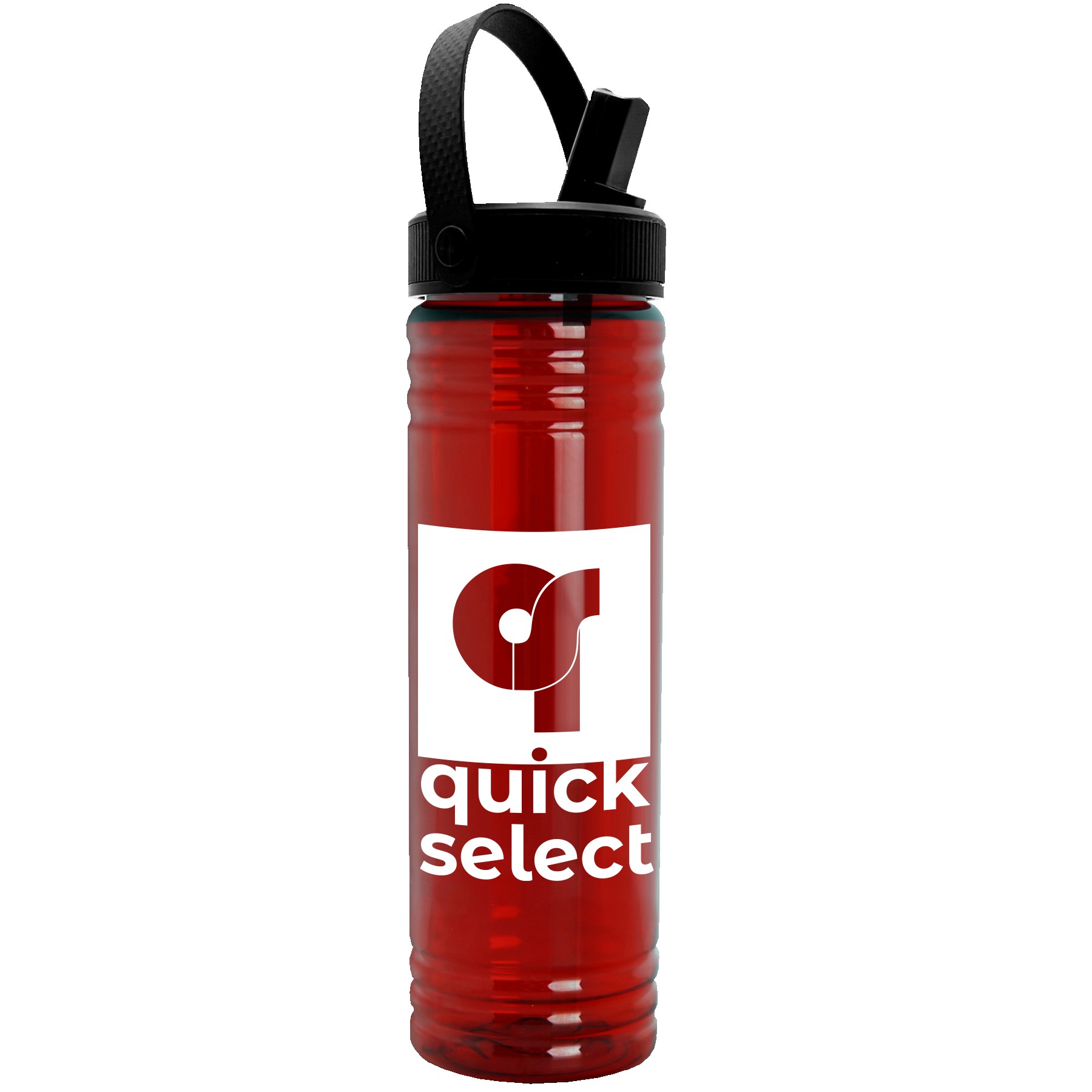 Garyline® Slim Fit Bottle with Flip-Straw, Swivel-Handle Lid - 24 oz. 2
