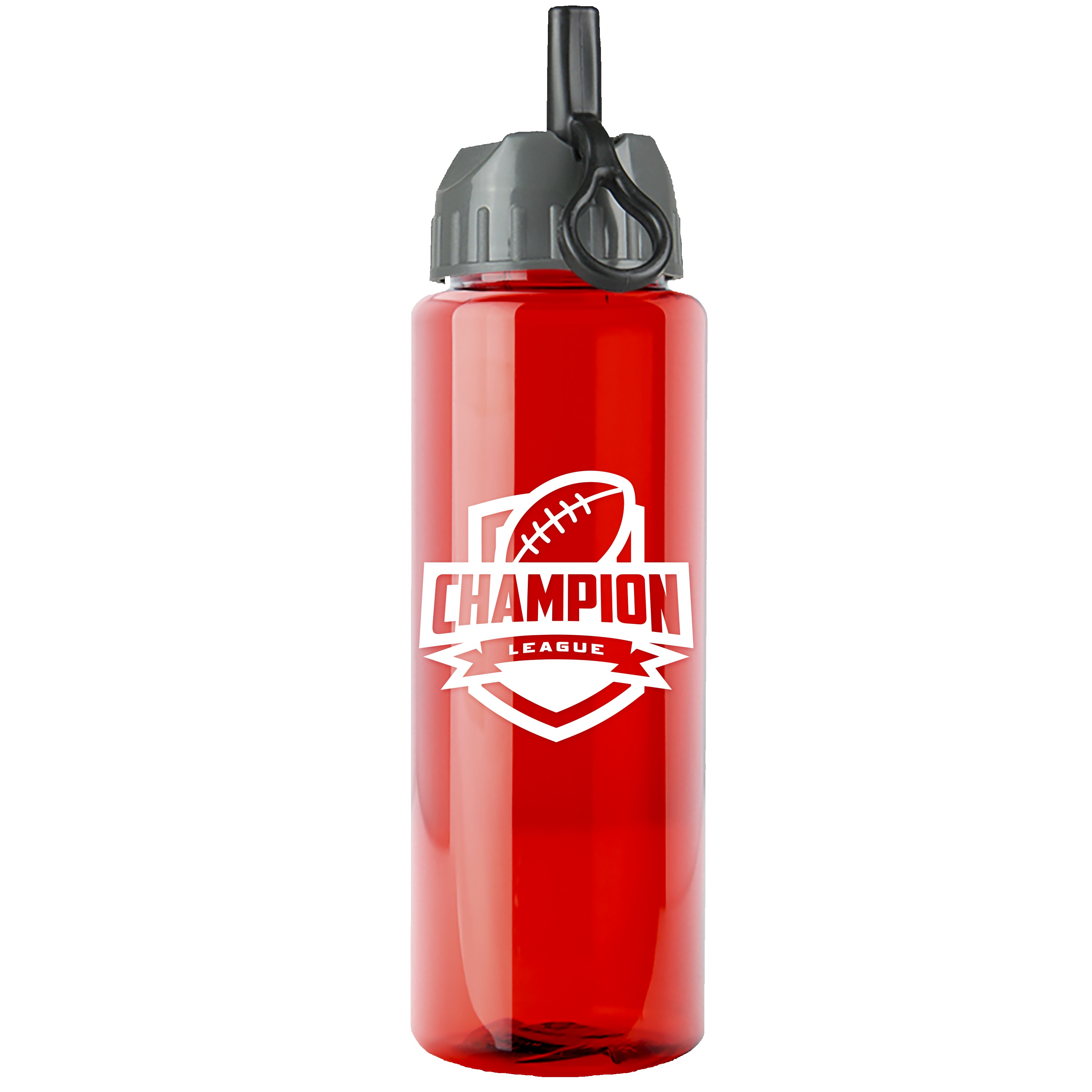 Garyline® Guzzler Bottle with Ring-Straw Lid - 32 oz. 2