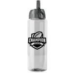 Garyline® Guzzler Bottle with Ring-Straw Lid - 32 oz. 2 Garyline® Guzzler Bottle with Ring-Straw Lid - 32 oz. 2