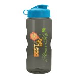 Garyline® Mini Mountain Tritan® Bottle with Infuser and Flip Lid - 22 oz. - TRB22FI_smoke_bottle_cyan_lid_full.png Garyline® Mini Mountain Tritan® Bottle with Infuser and Flip Lid - 22 oz. - TRB22FI_smoke_bottle_cyan_lid_full.png
