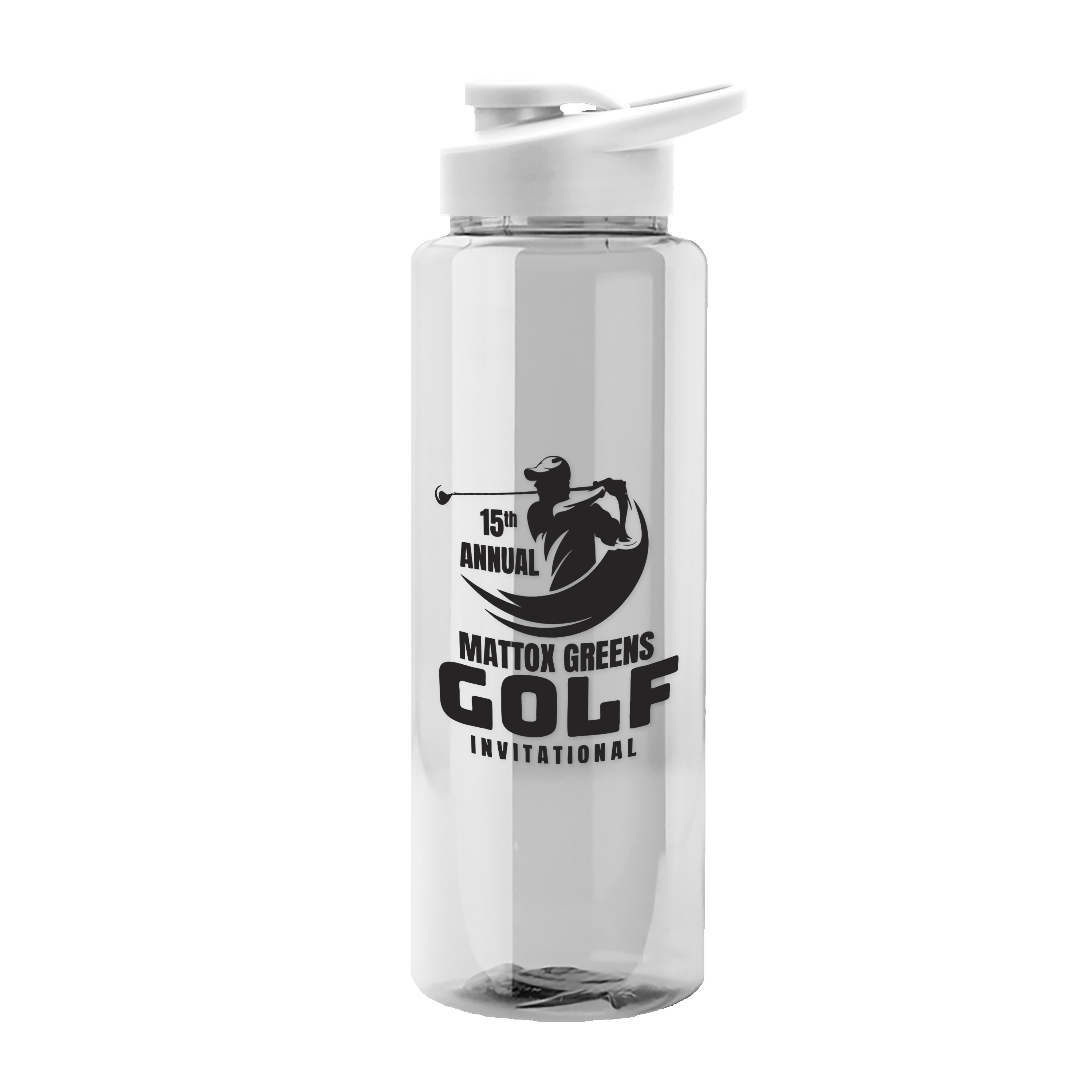 Garyline® Guzzler Bottle with Drink-Thru Lid - 32 oz. 2