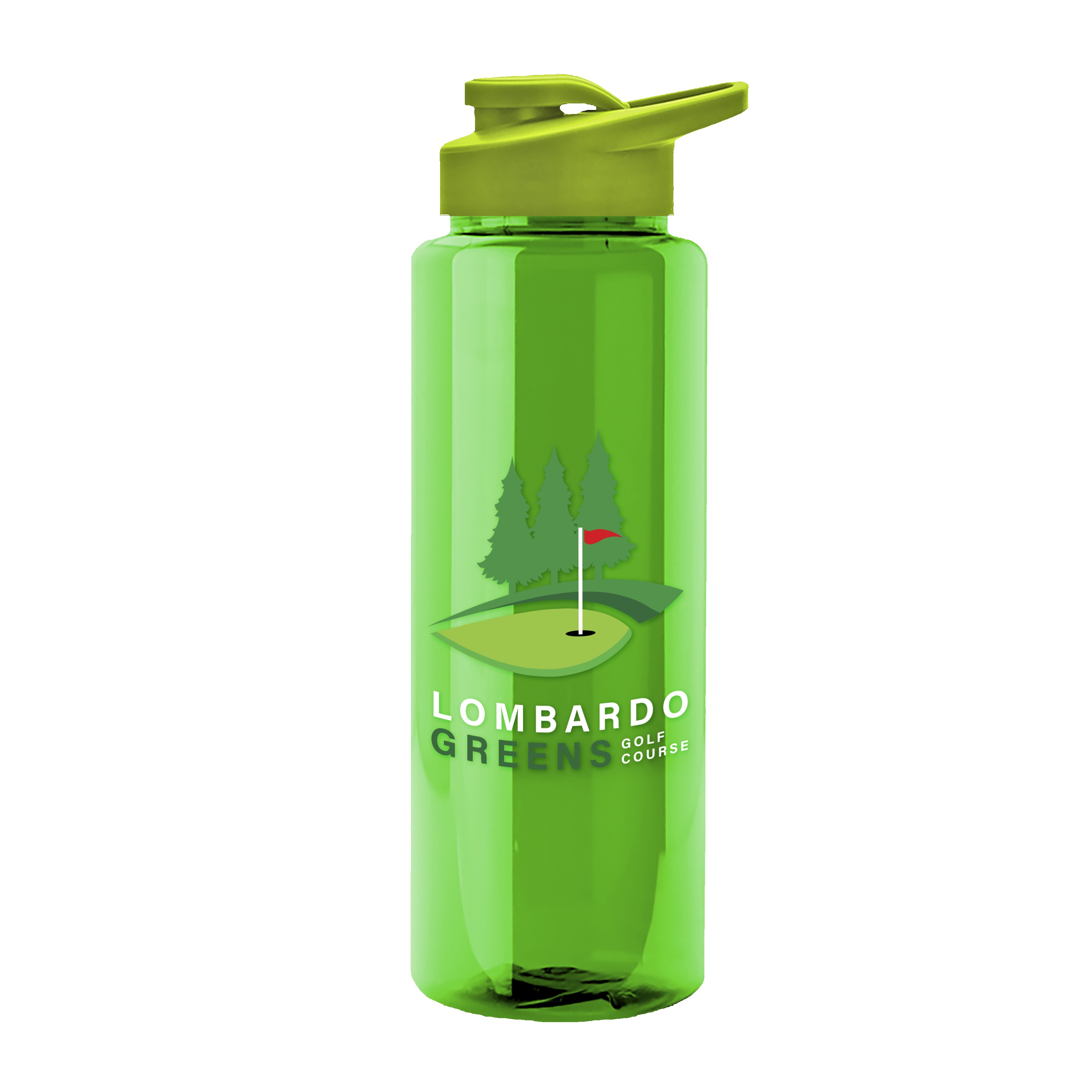 Garyline® Guzzler Bottle with Drink-Thru Lid - 32 oz. 2