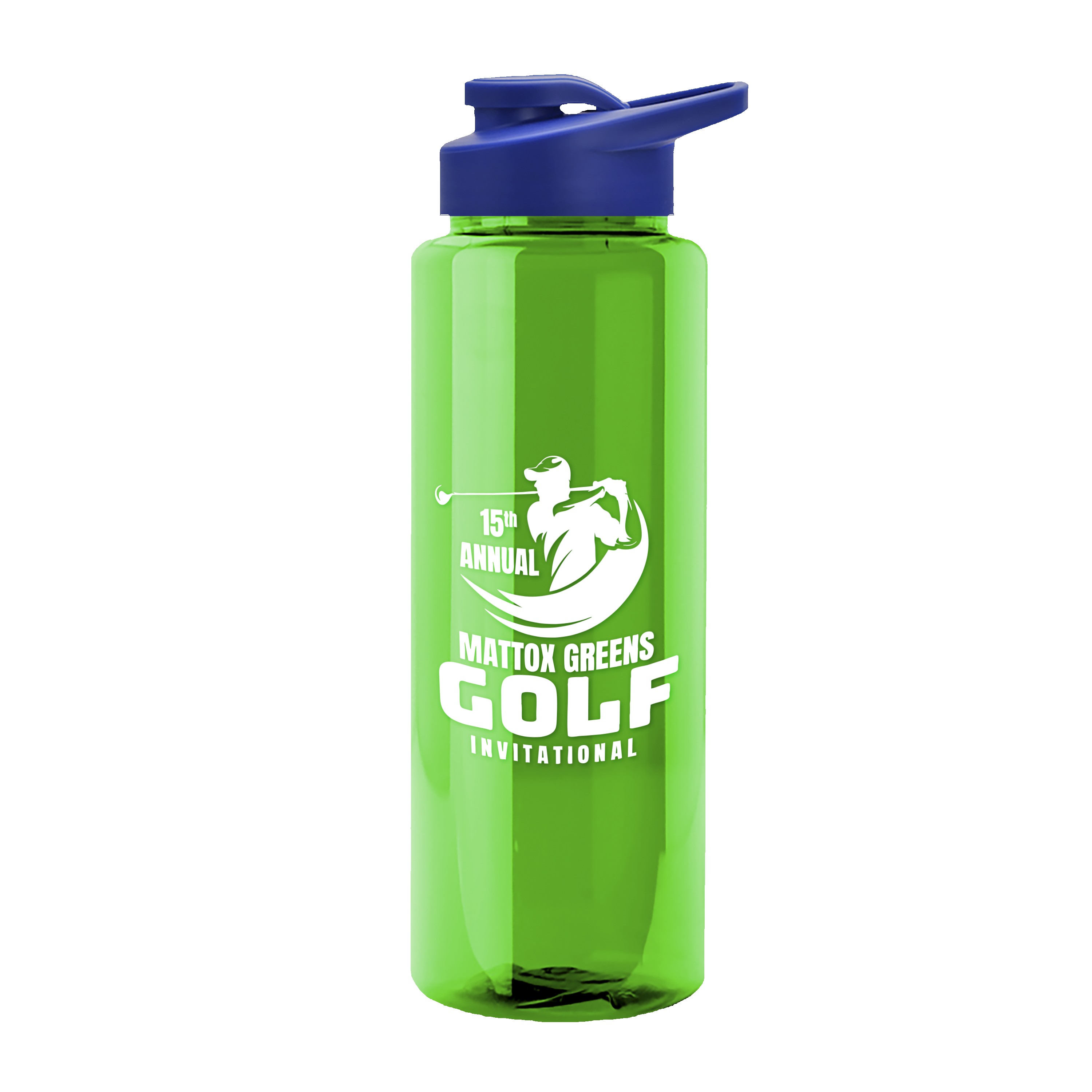 Garyline® Guzzler Bottle with Drink-Thru Lid - 32 oz. 2