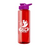 Garyline® Guzzler Bottle with Drink-Thru Lid - 32 oz. - TB32D_translucentred_bottle_hotpink_lid_1c.png Garyline® Guzzler Bottle with Drink-Thru Lid - 32 oz. - TB32D_translucentred_bottle_hotpink_lid_1c.png