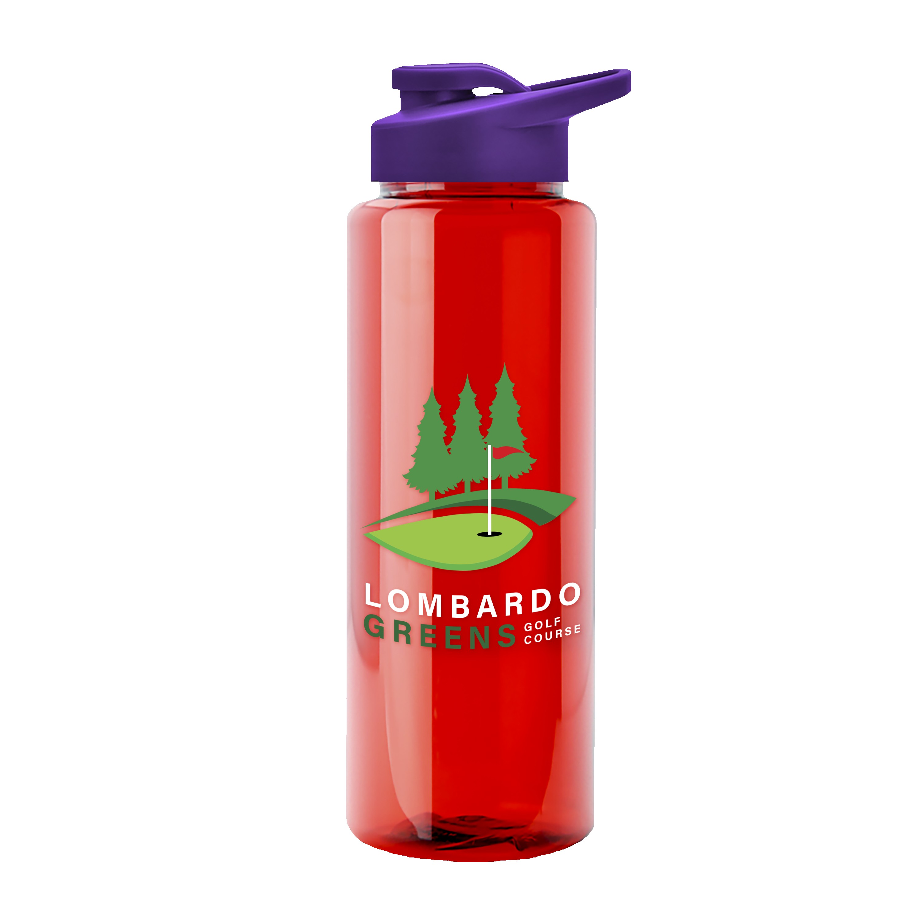Garyline® Guzzler Bottle with Drink-Thru Lid - 32 oz. 2