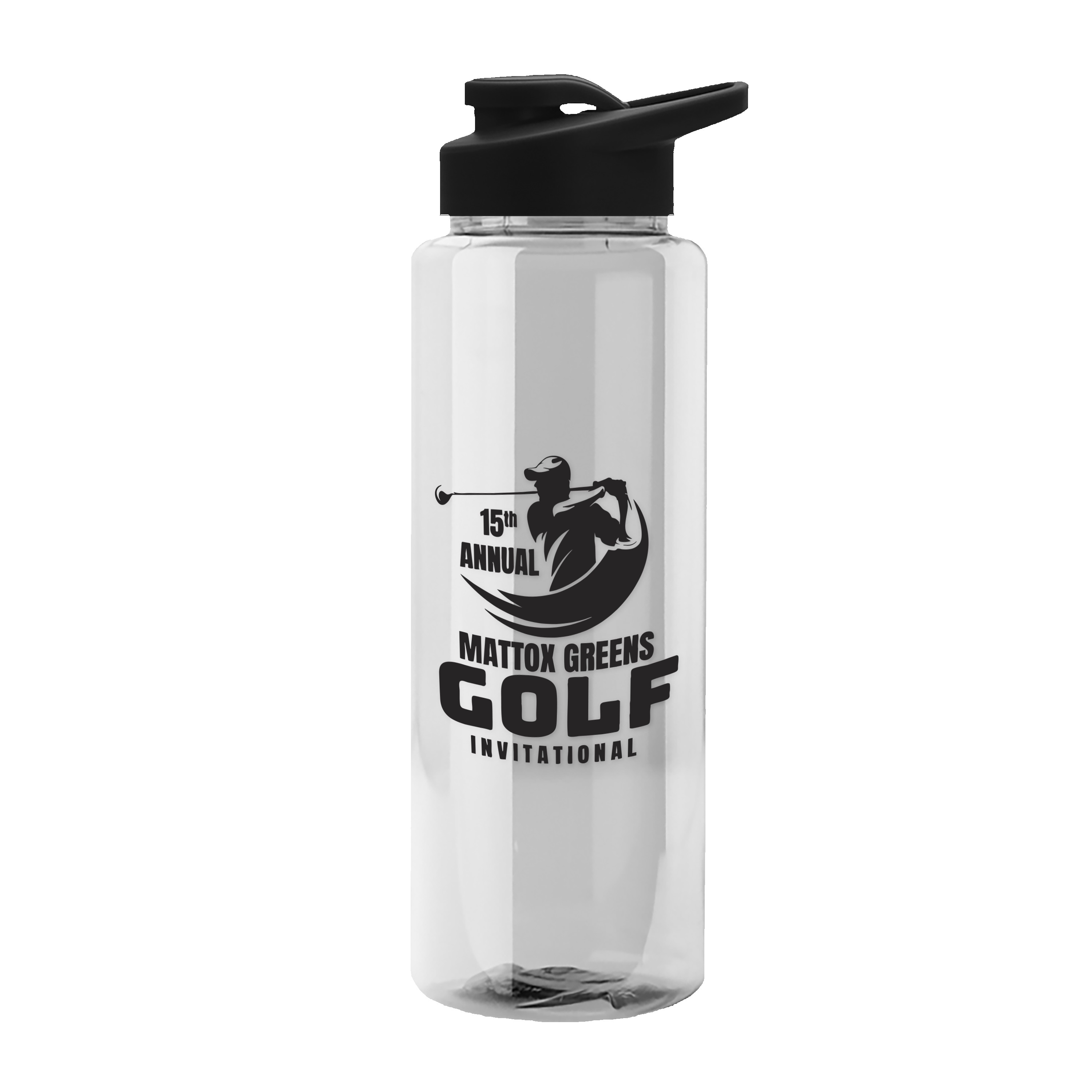 Garyline® Guzzler Bottle with Drink-Thru Lid - 32 oz. 2