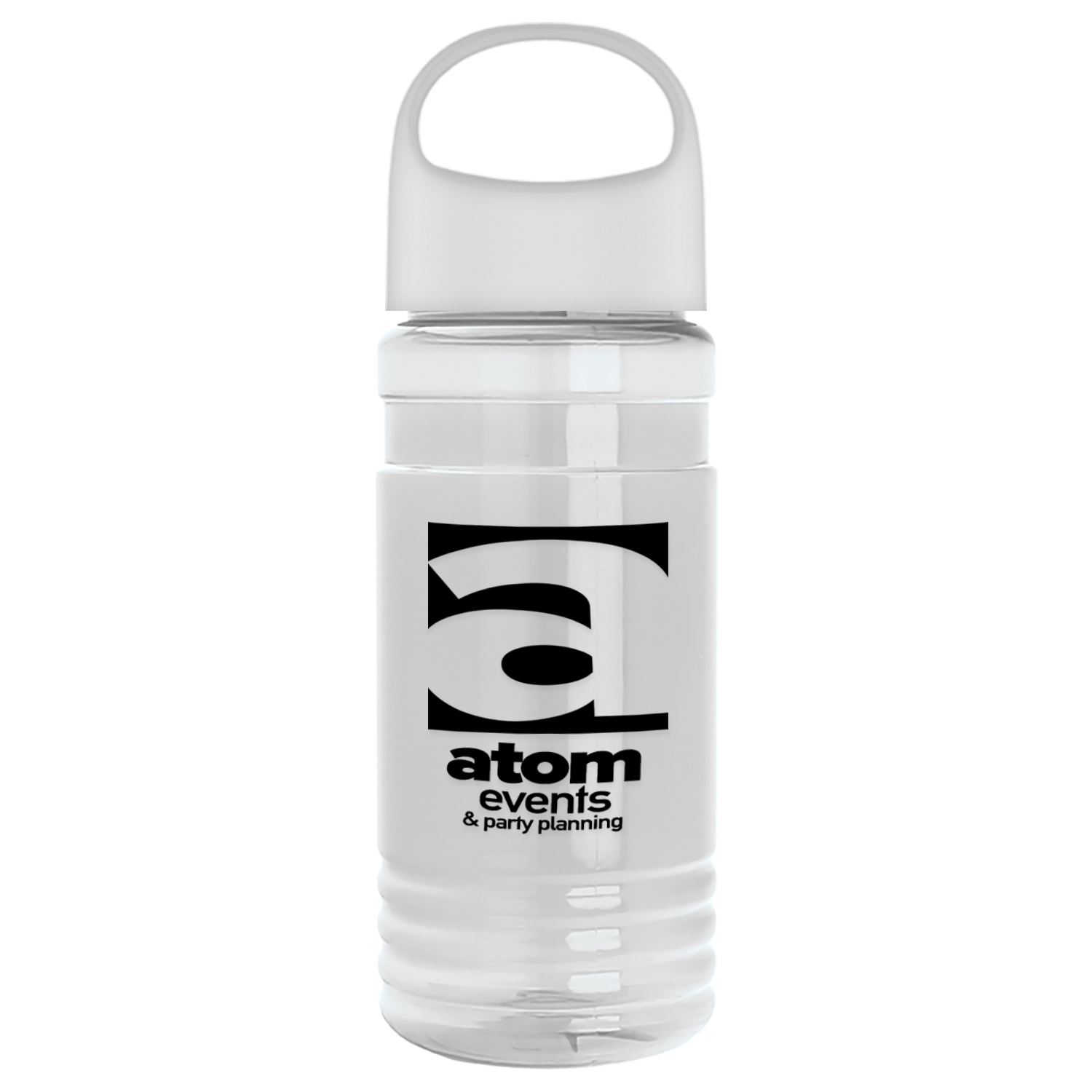 20 Oz. Transparent Sports Bottle w/Oval Crest Lid 1