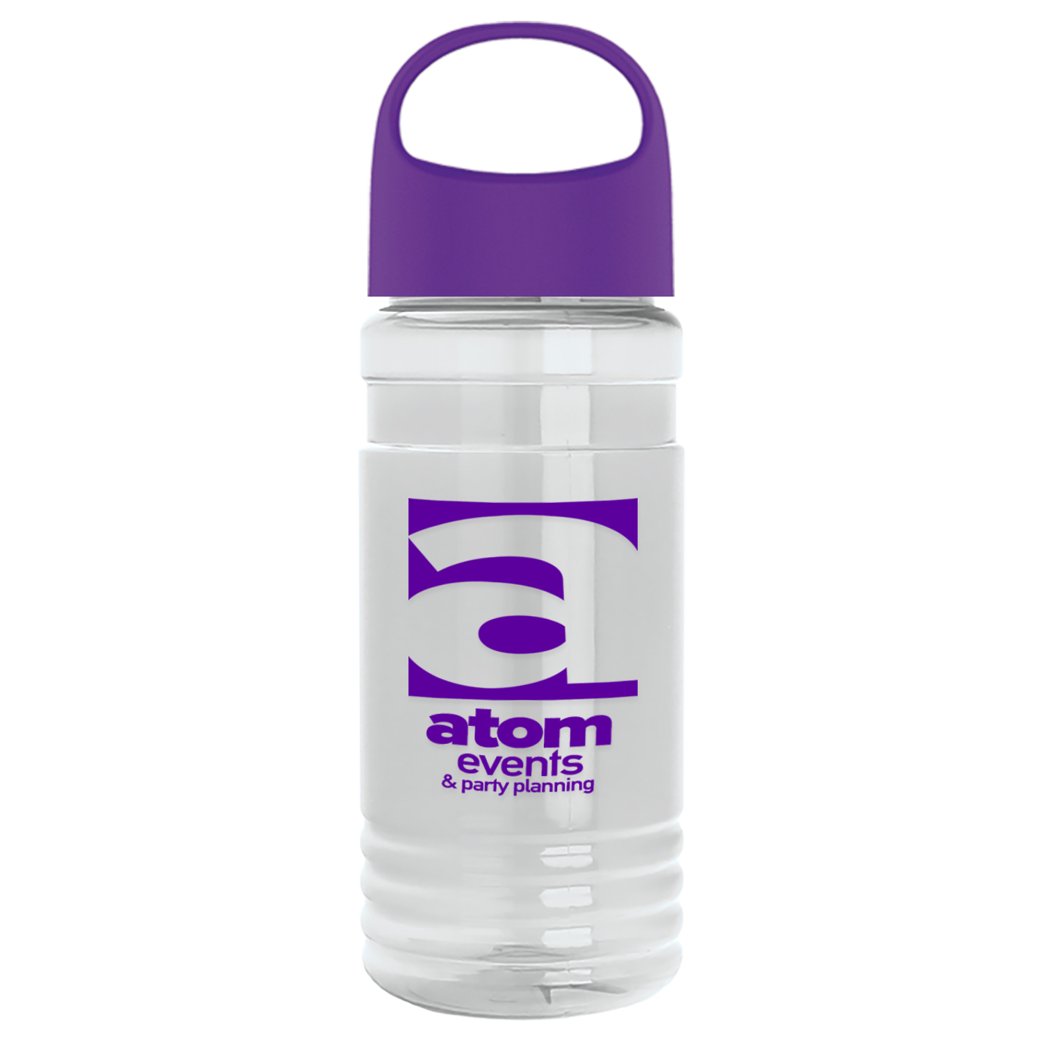 20 Oz. Transparent Sports Bottle w/Oval Crest Lid 1