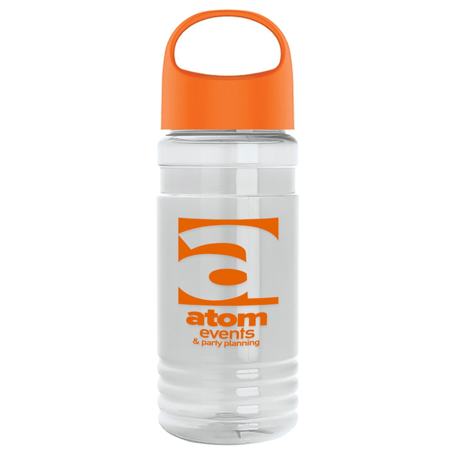 20 Oz. Transparent Sports Bottle w/Oval Crest Lid 1