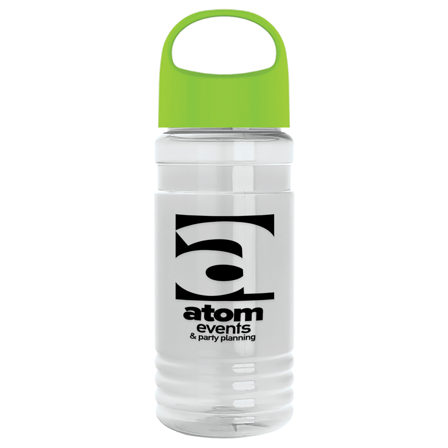 20 Oz. Transparent Sports Bottle w/Oval Crest Lid 1