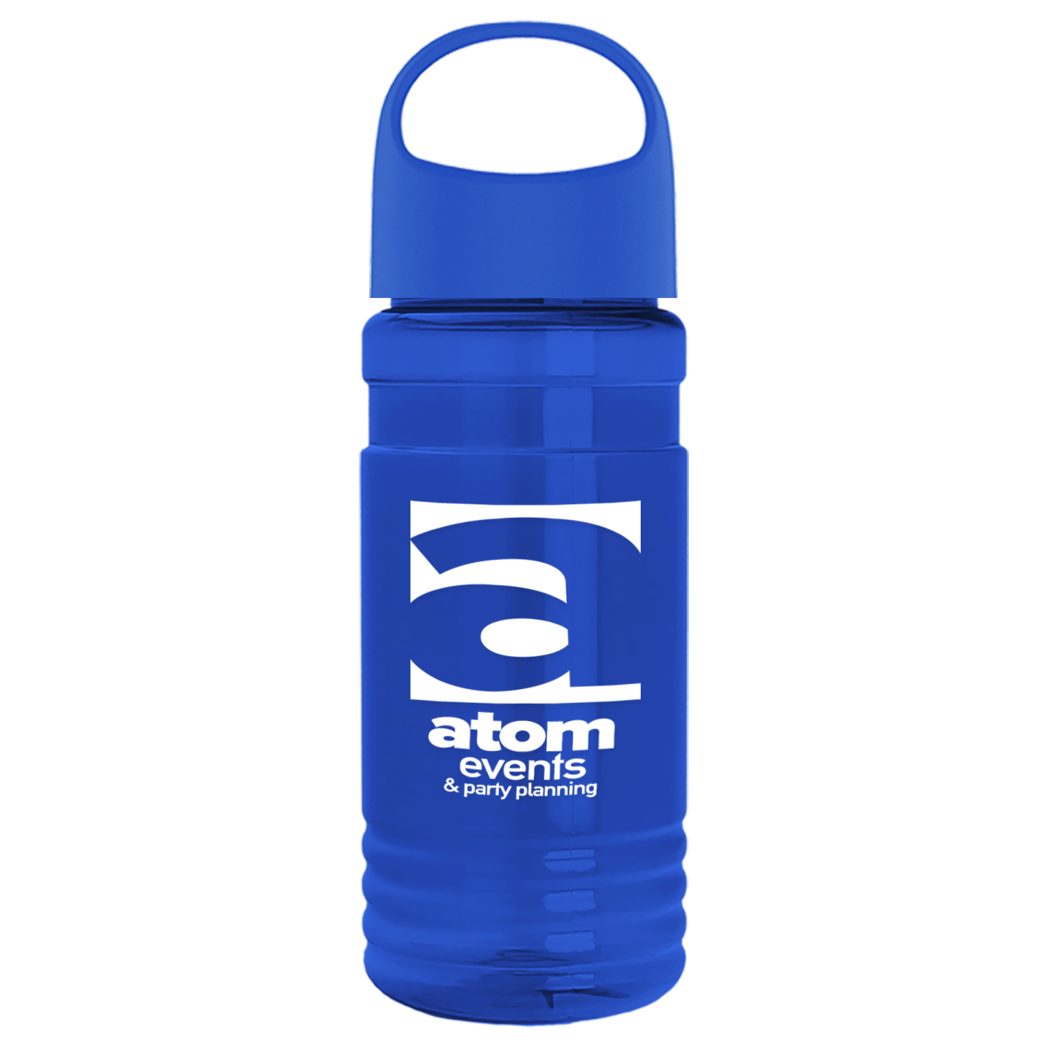 20 Oz. Transparent Sports Bottle w/Oval Crest Lid 1