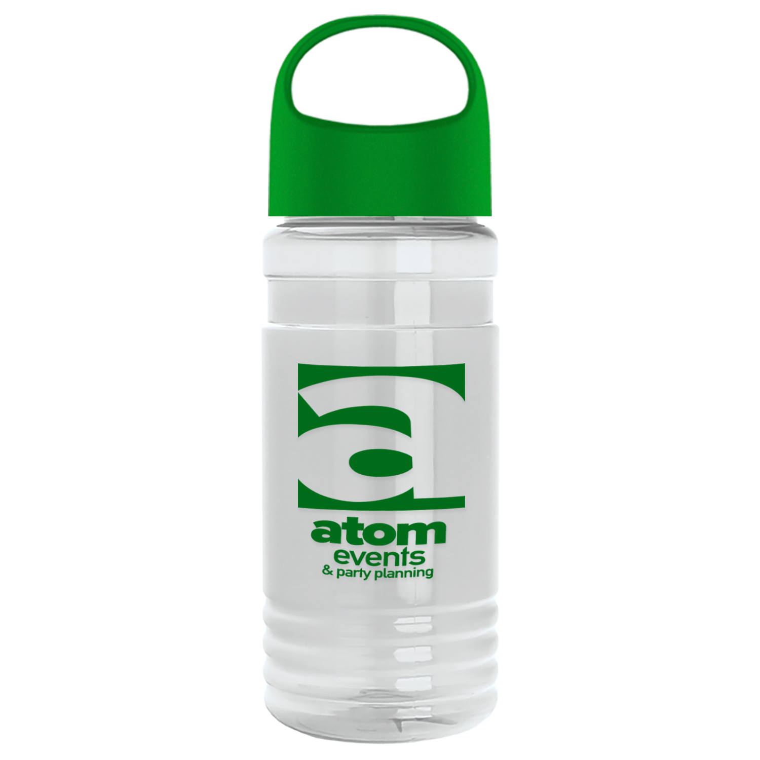 20 Oz. Transparent Sports Bottle w/Oval Crest Lid 1