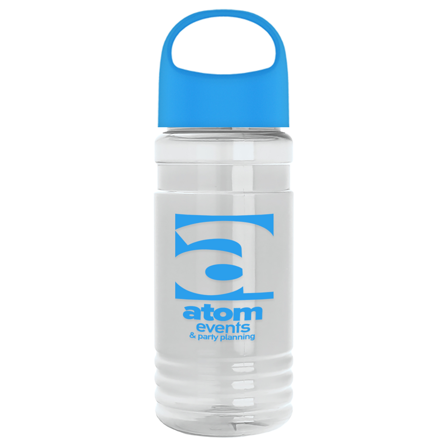 20 Oz. Transparent Sports Bottle w/Oval Crest Lid 1