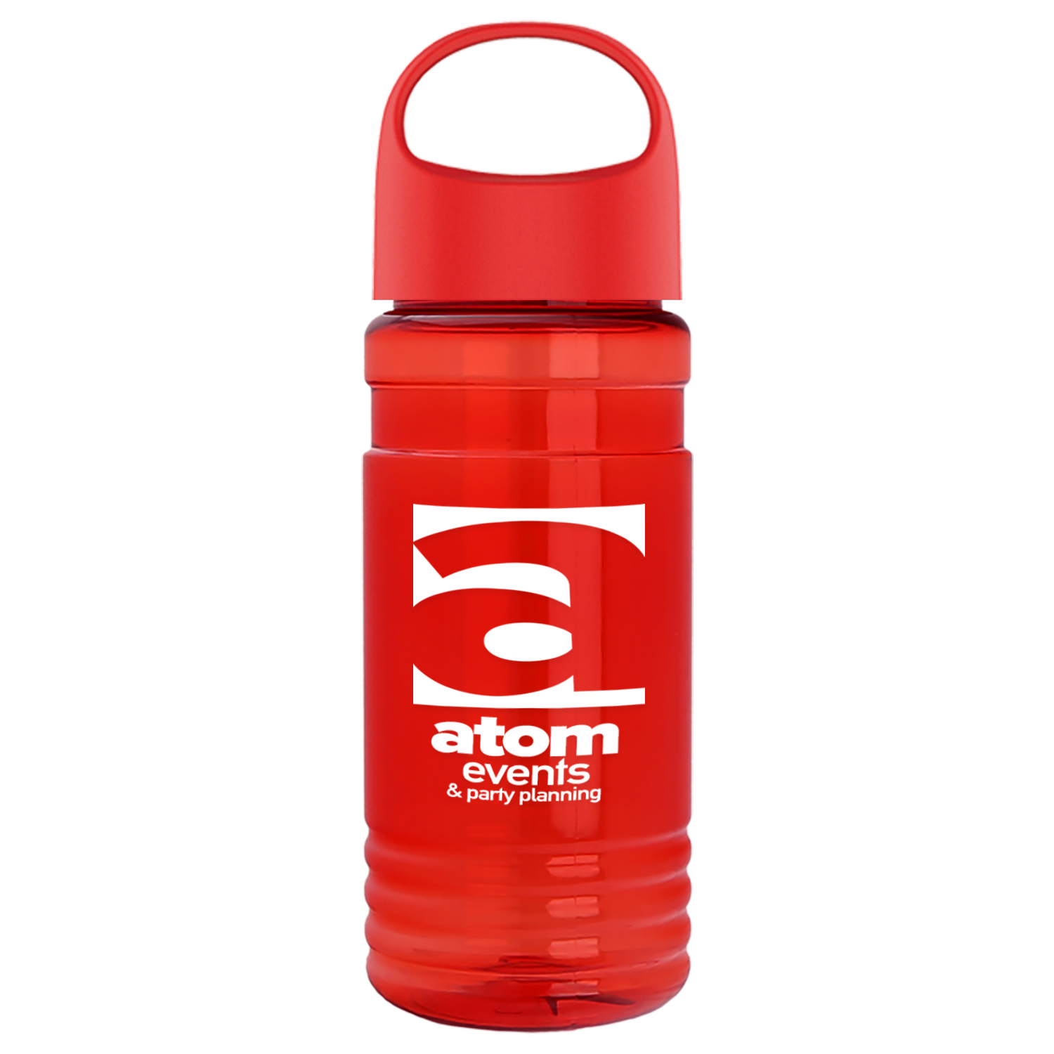 20 Oz. Transparent Sports Bottle w/Oval Crest Lid 1