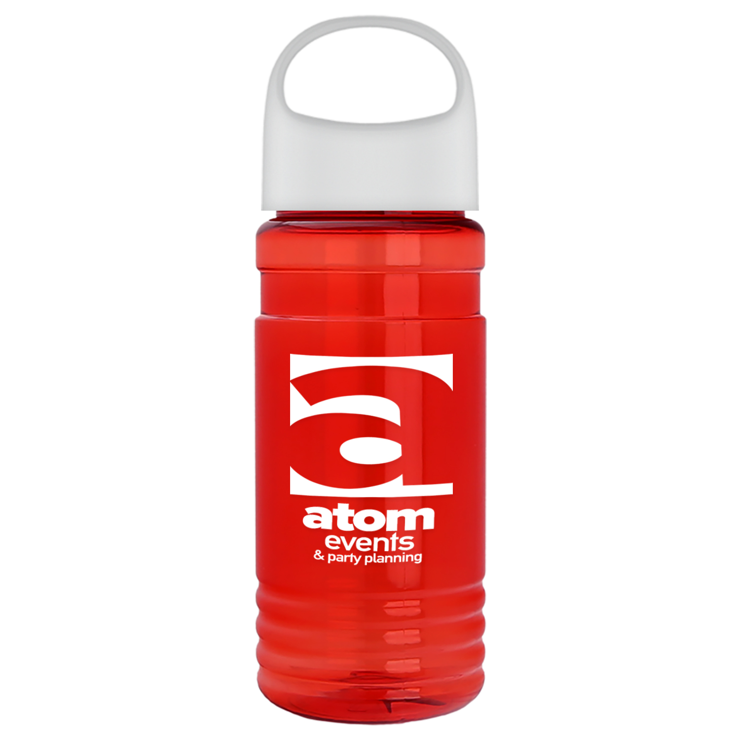 20 Oz. Transparent Sports Bottle w/Oval Crest Lid 1