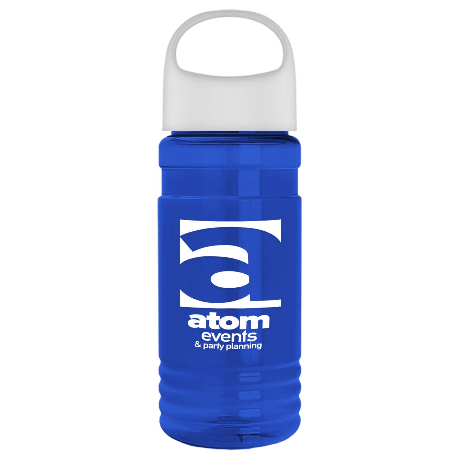 20 Oz. Transparent Sports Bottle w/Oval Crest Lid 1