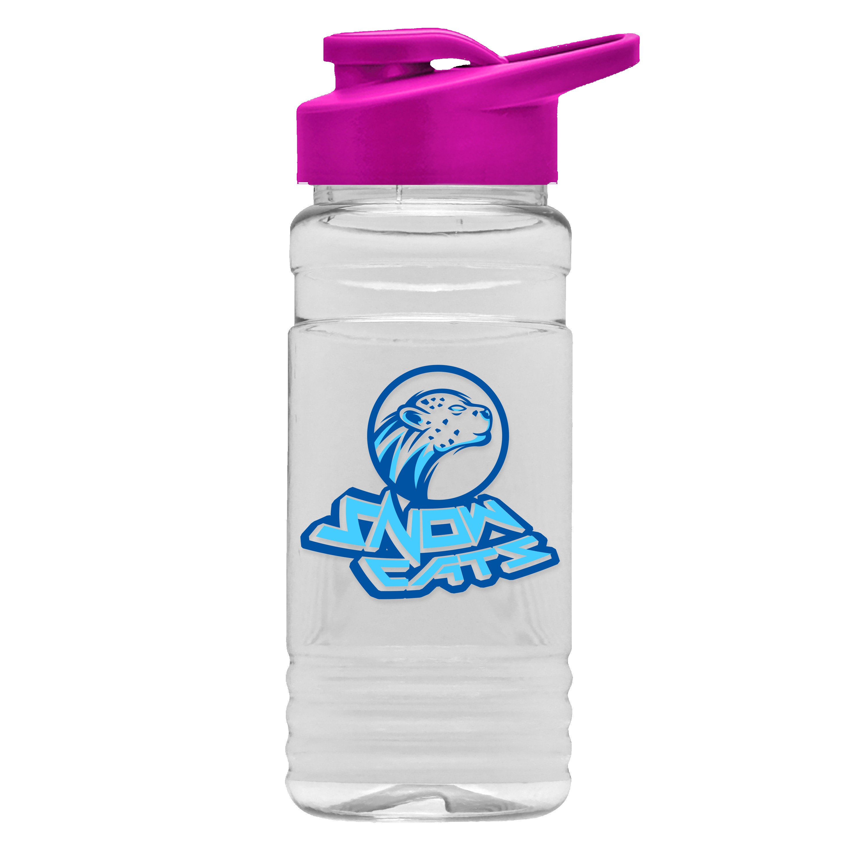 Garyline® Clear Bottle with Drink-Thru Lid - 20 oz. 2