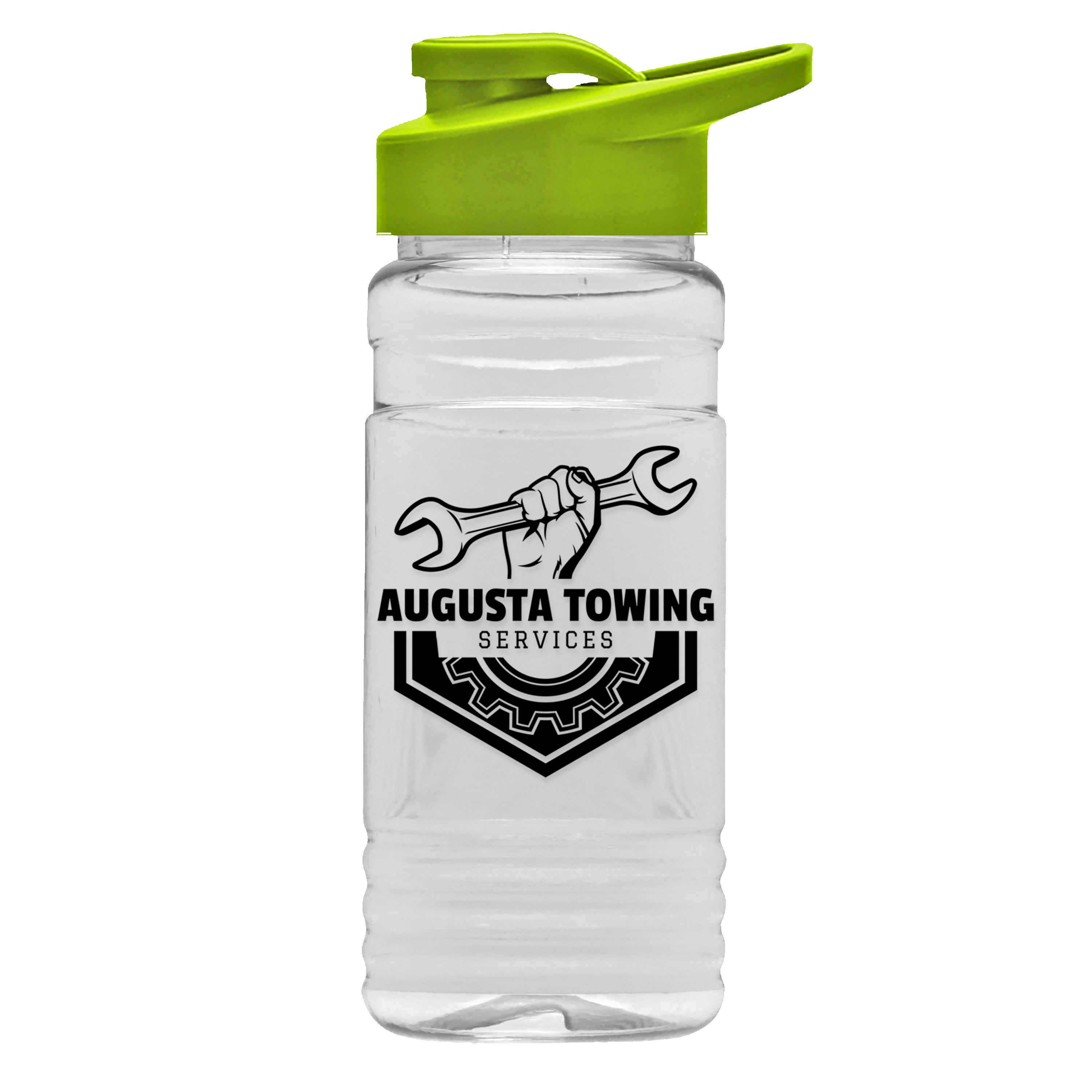 Garyline® Clear Bottle with Drink-Thru Lid - 20 oz. 2