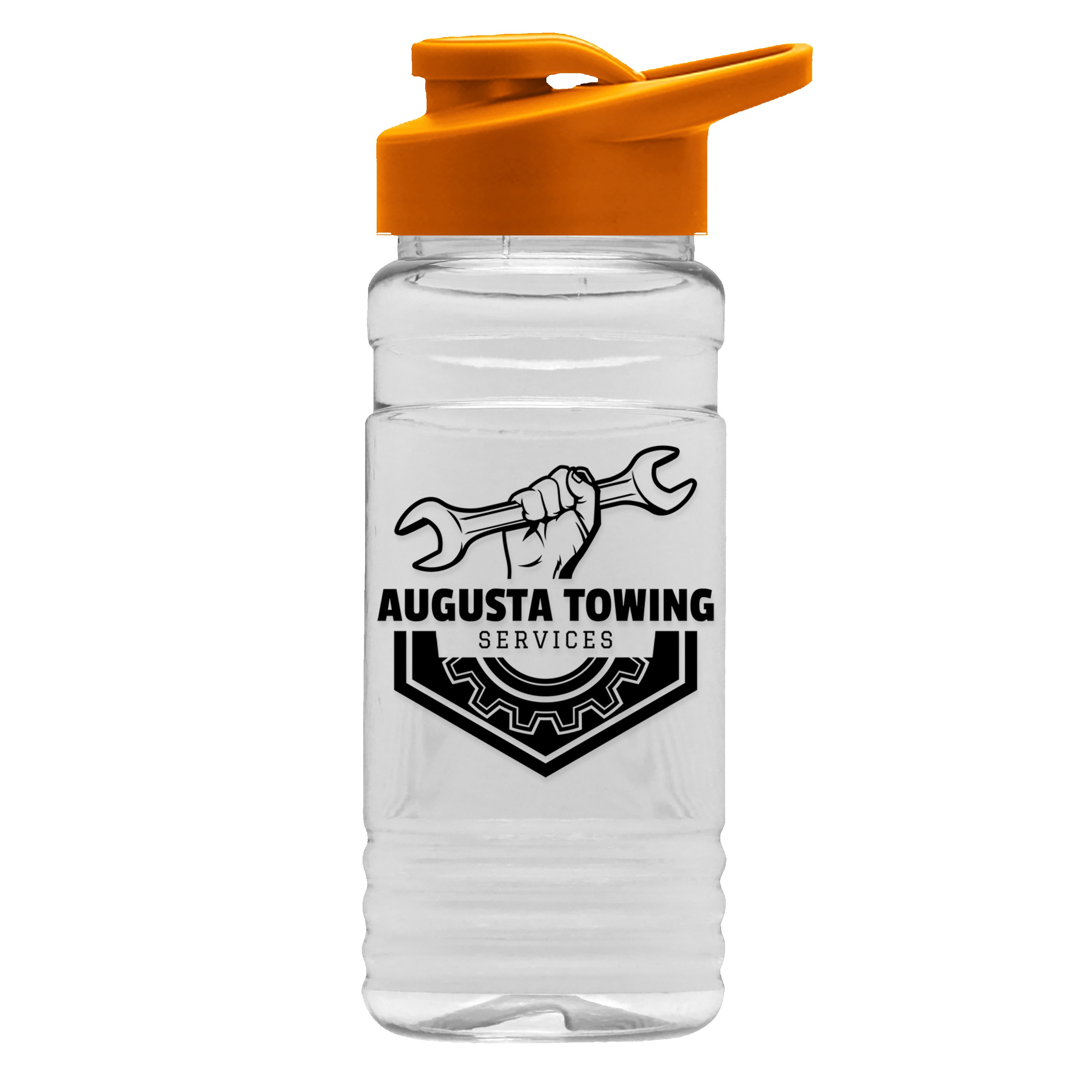 Garyline® Clear Bottle with Drink-Thru Lid - 20 oz. 2