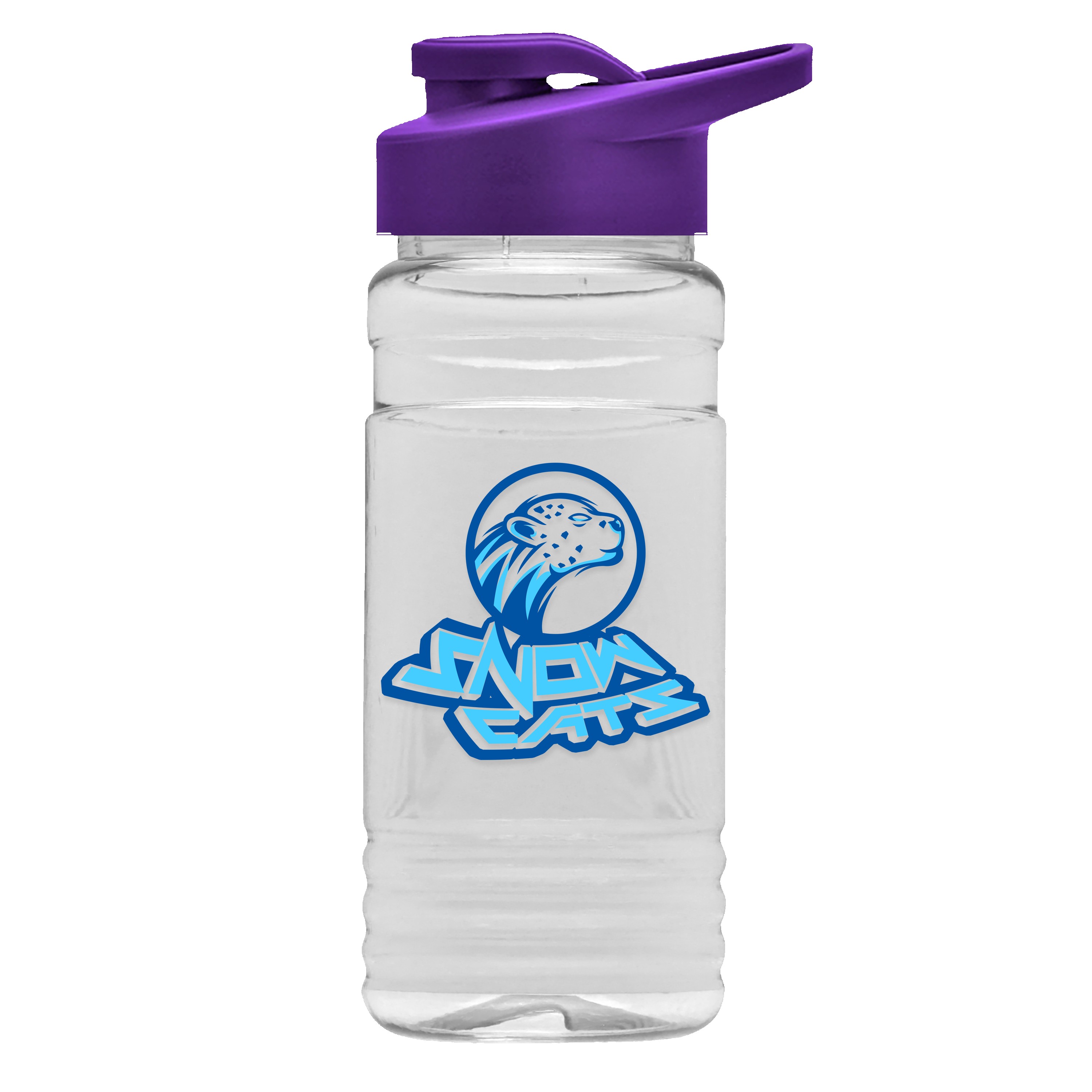 Garyline® Clear Bottle with Drink-Thru Lid - 20 oz. 2