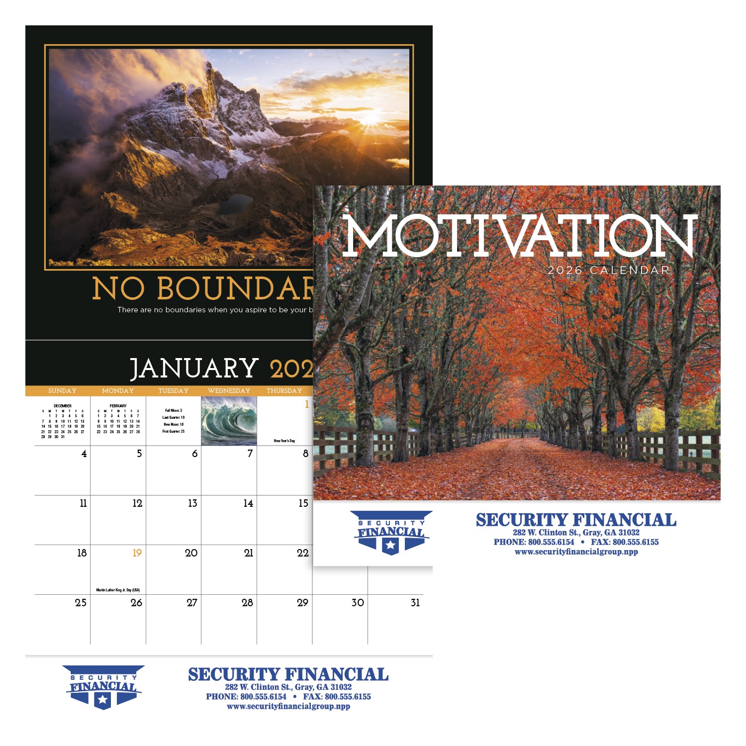 HotLine® Products Motivation Appointment Calendar (Motivational Quotes) - Stapled 2