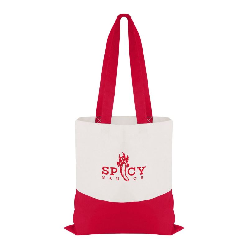 Good Value™ Cotton Colored Accent Flat Tote 2 Good Value™ Cotton Colored Accent Flat Tote 2