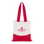 Good Value™ Cotton Colored Accent Flat Tote 2 Good Value™ Cotton Colored Accent Flat Tote 2