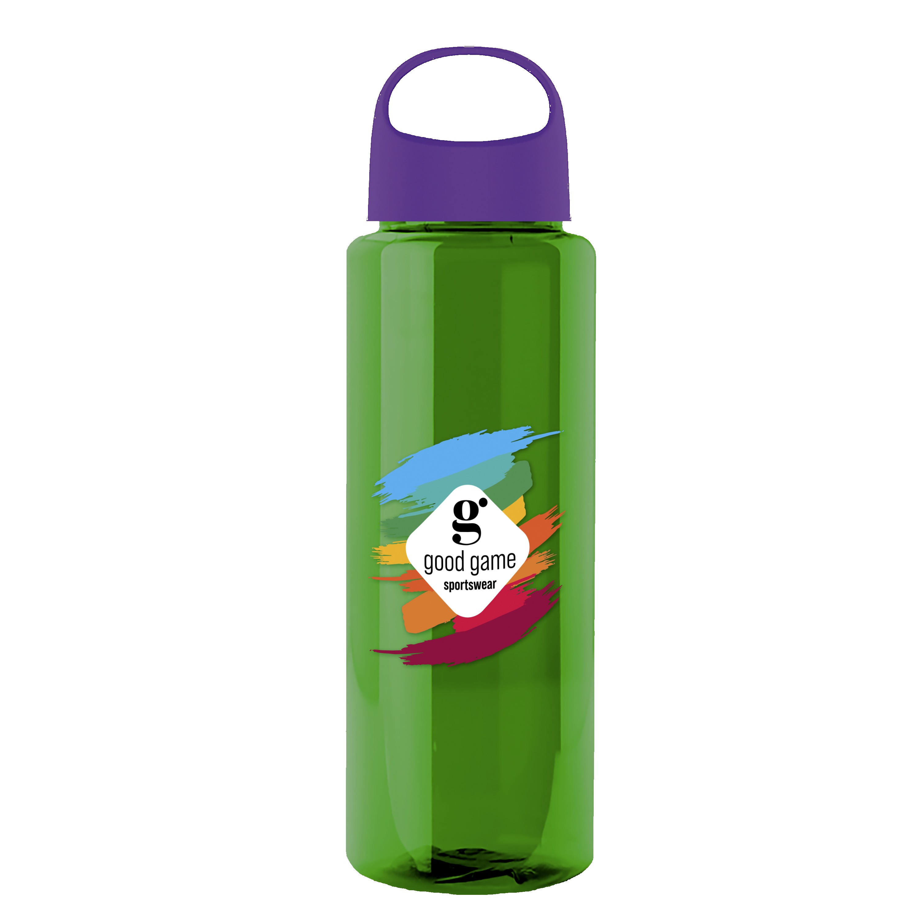 Garyline® Slim Fit RPET Bottle with Oval Crest Lid - 32 oz. 2