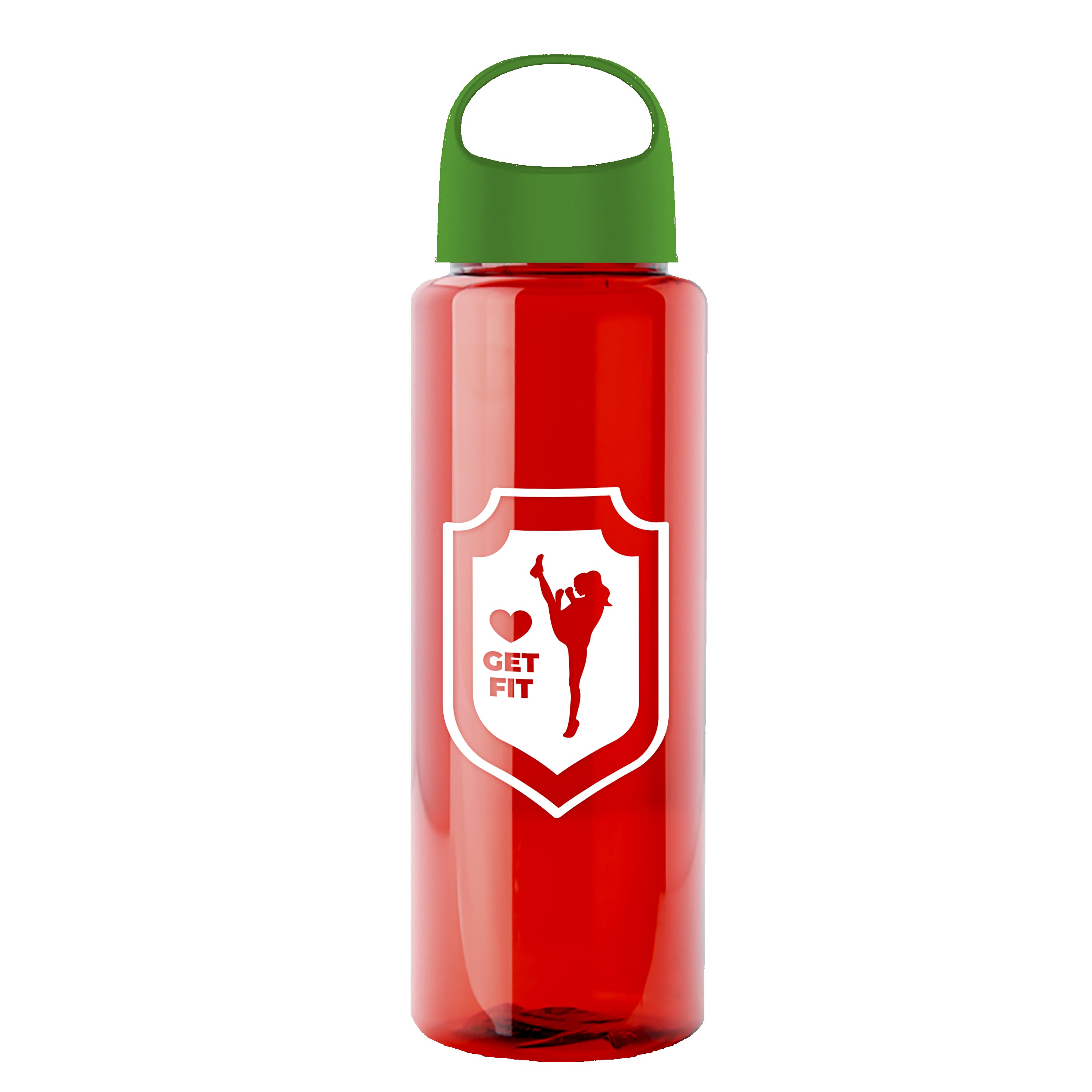 Garyline® Slim Fit RPET Bottle with Oval Crest Lid - 32 oz. 2