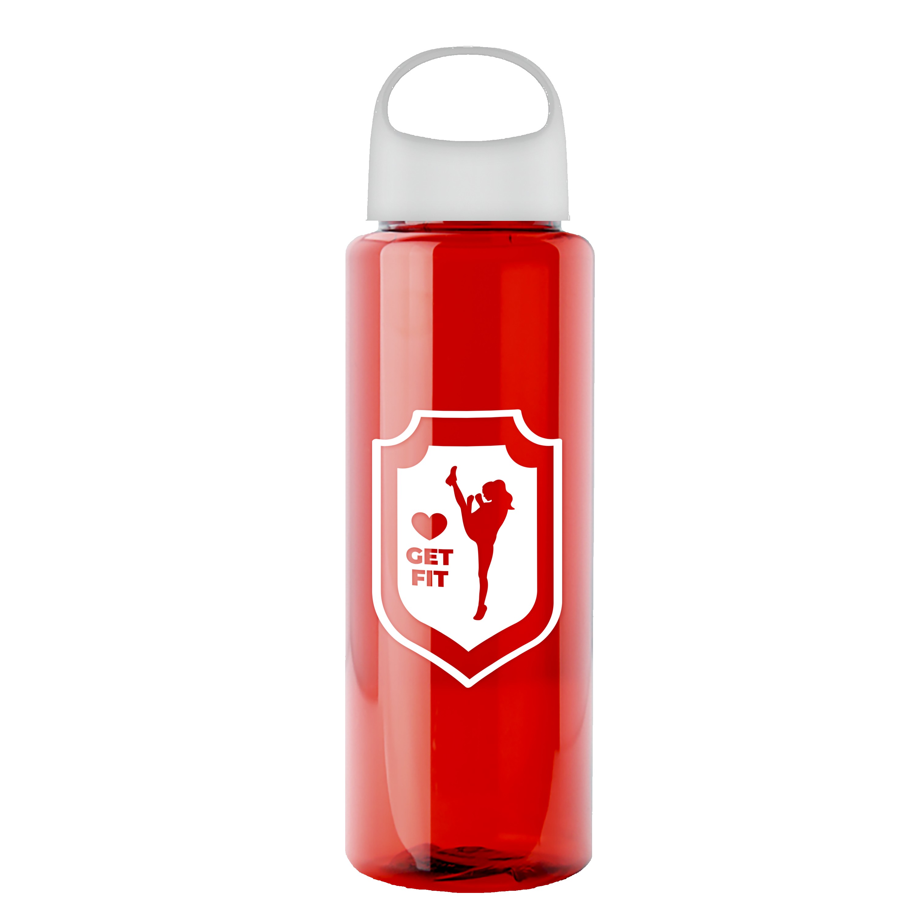 Garyline® Slim Fit RPET Bottle with Oval Crest Lid - 32 oz. 2