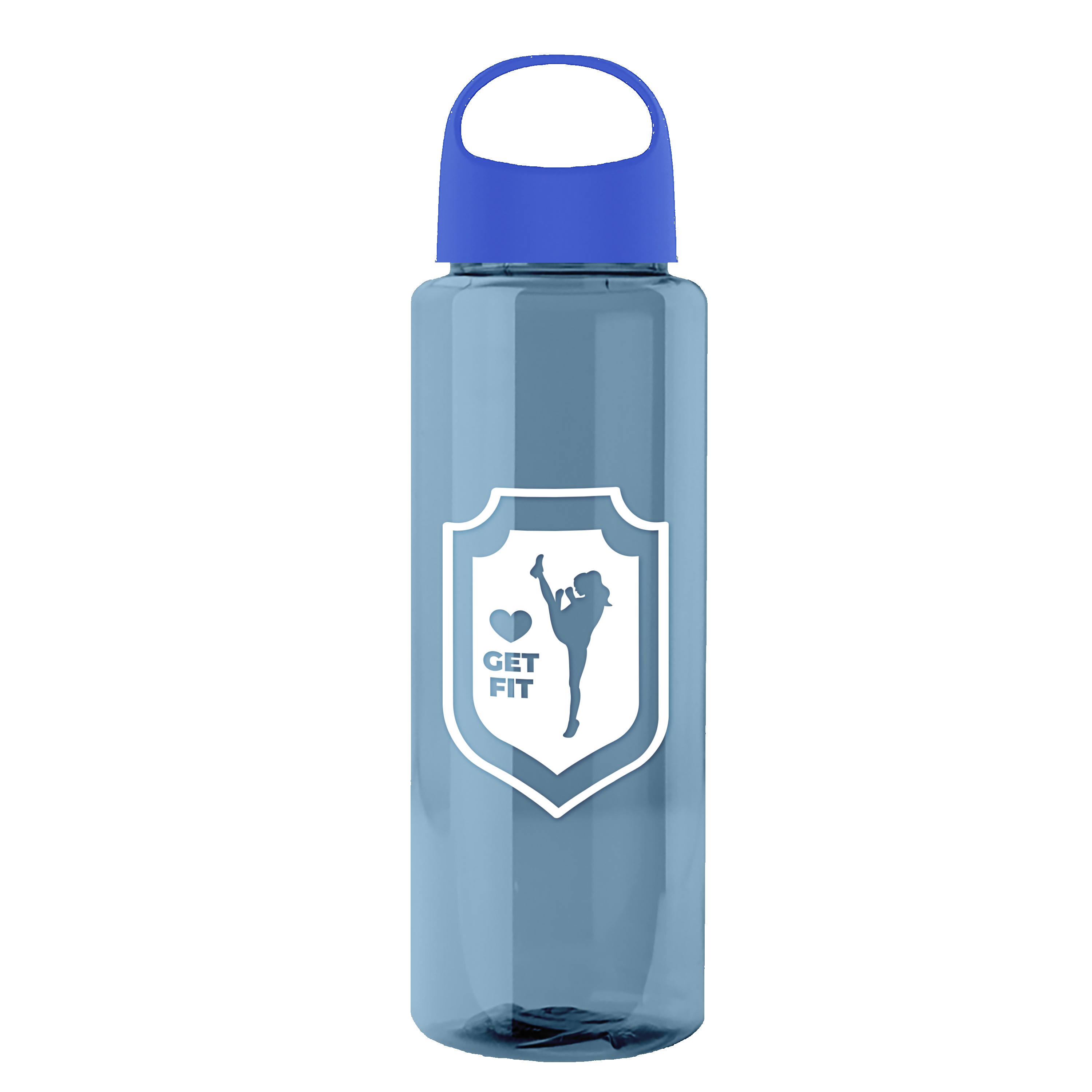 Garyline® Slim Fit RPET Bottle with Oval Crest Lid - 32 oz. 2