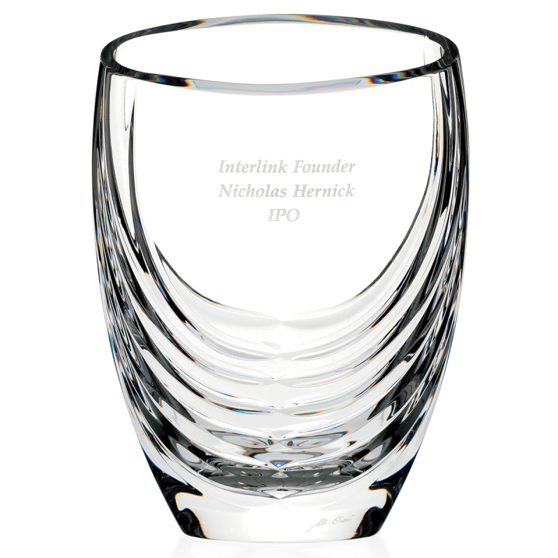 MARIO CIONI Siena Clear Crystal Vase 2 MARIO CIONI Siena Clear Crystal Vase 2