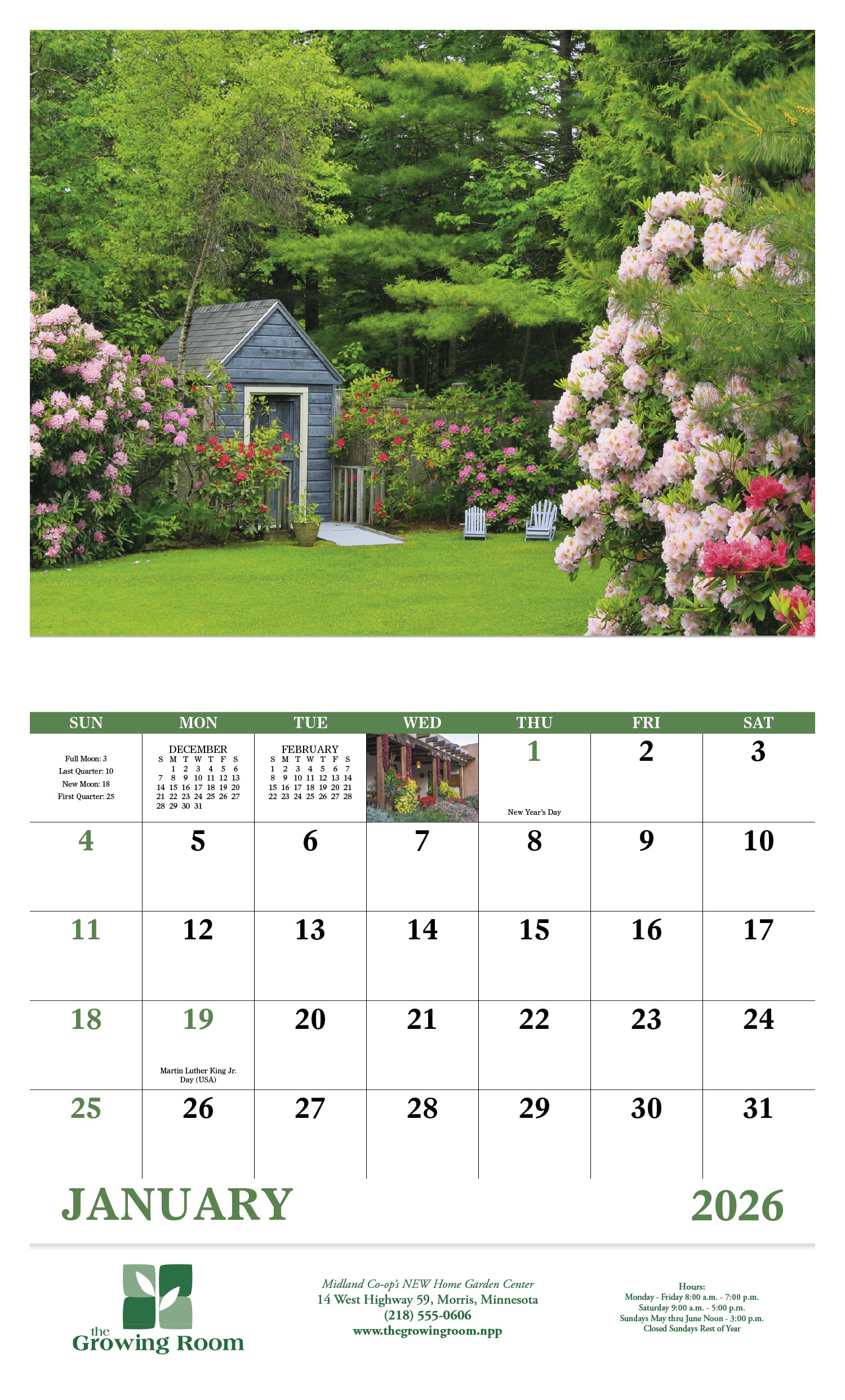 Good Value™ Garden Walk - Stapled Calendar 2