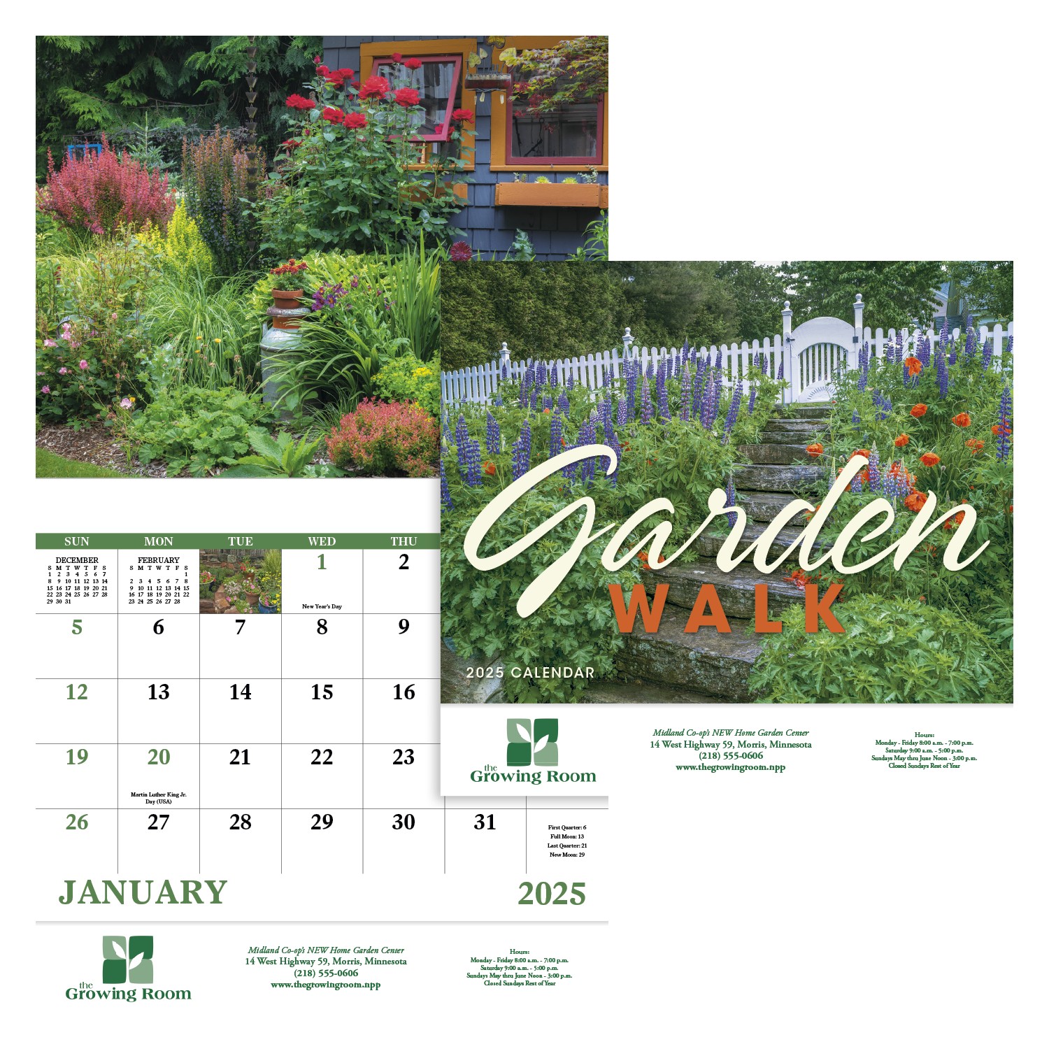Good Value™ Garden Walk - Stapled Calendar 2